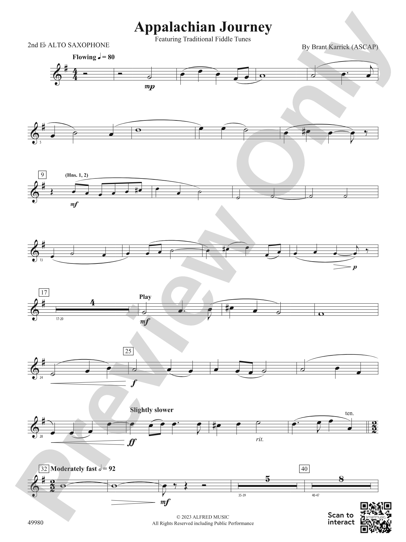 Appalachian Journey: 2nd E-flat Alto Saxophone