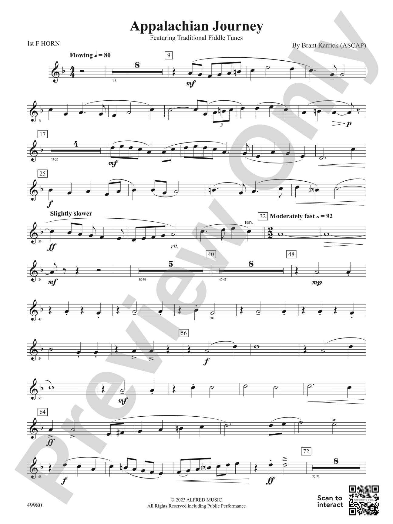 Appalachian Journey: 1st F Horn