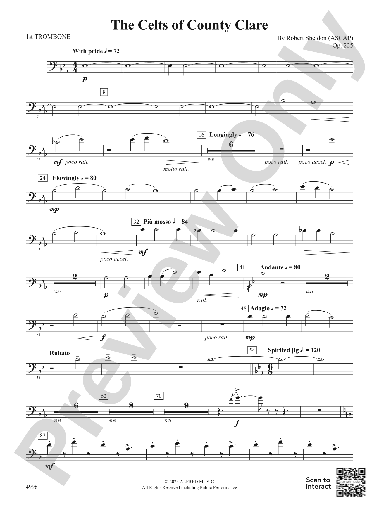 The Celts of County Clare: 1st Trombone