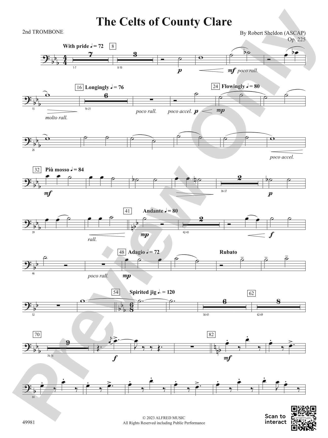 The Celts of County Clare: 2nd Trombone