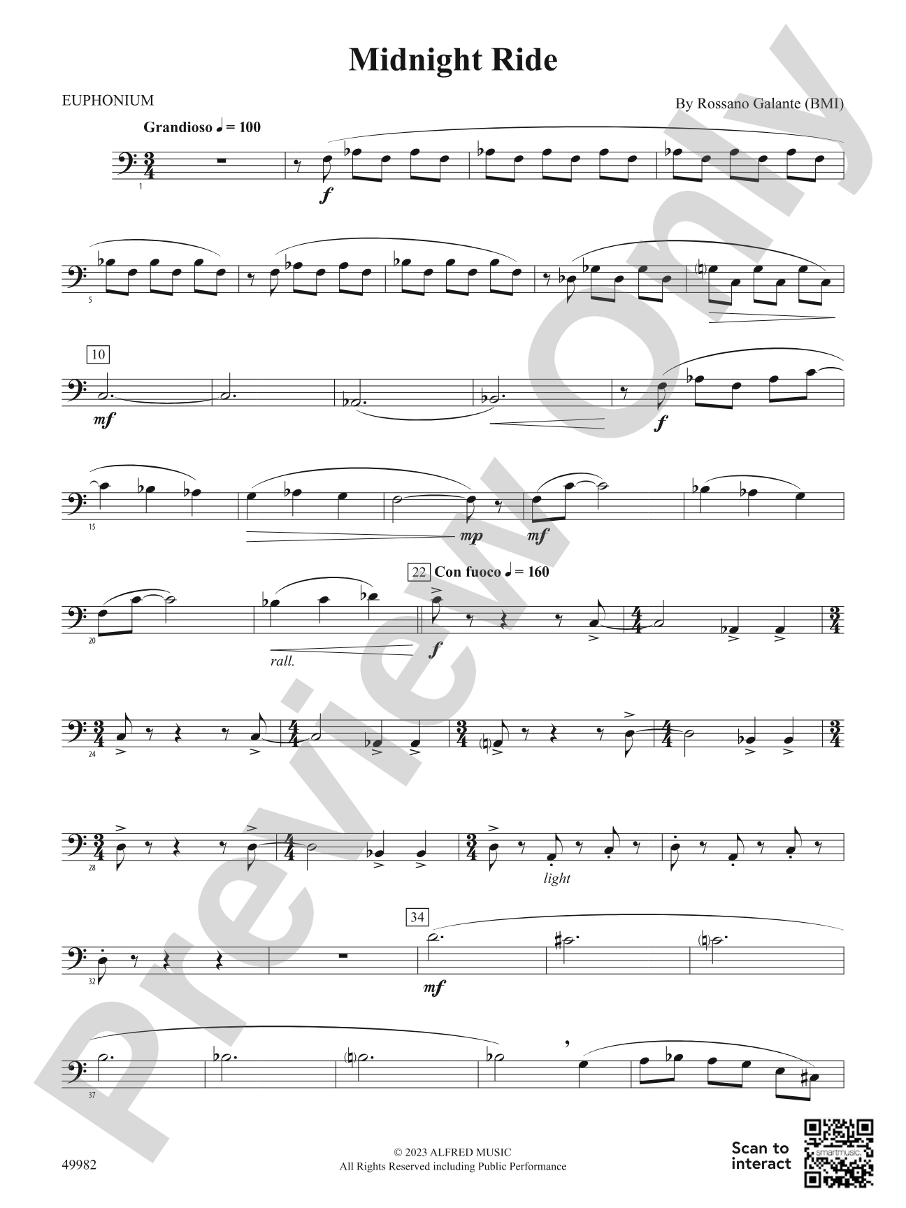 Midnight Ride: Baritone B.C.