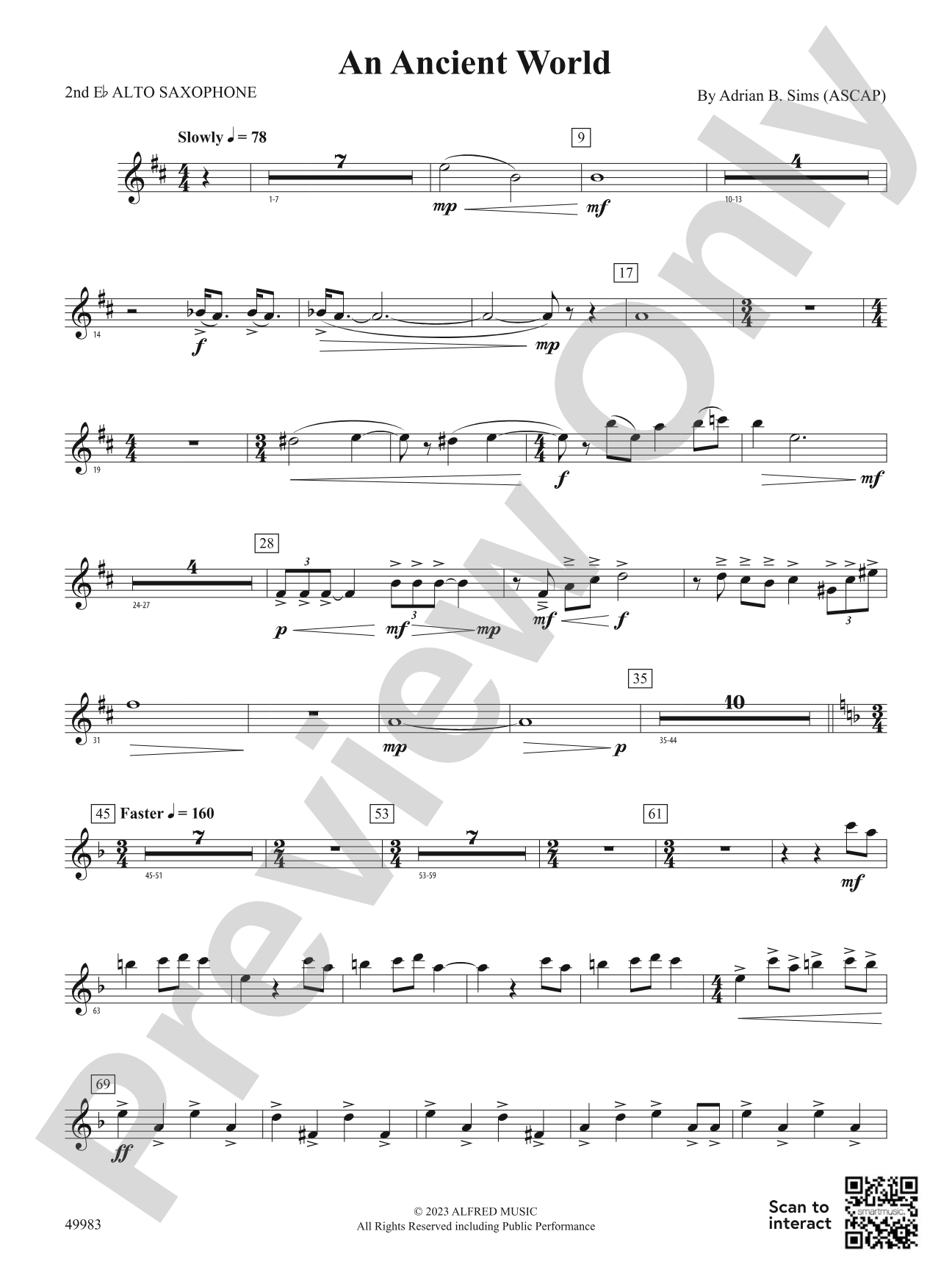 An Ancient World: 2nd E-flat Alto Saxophone