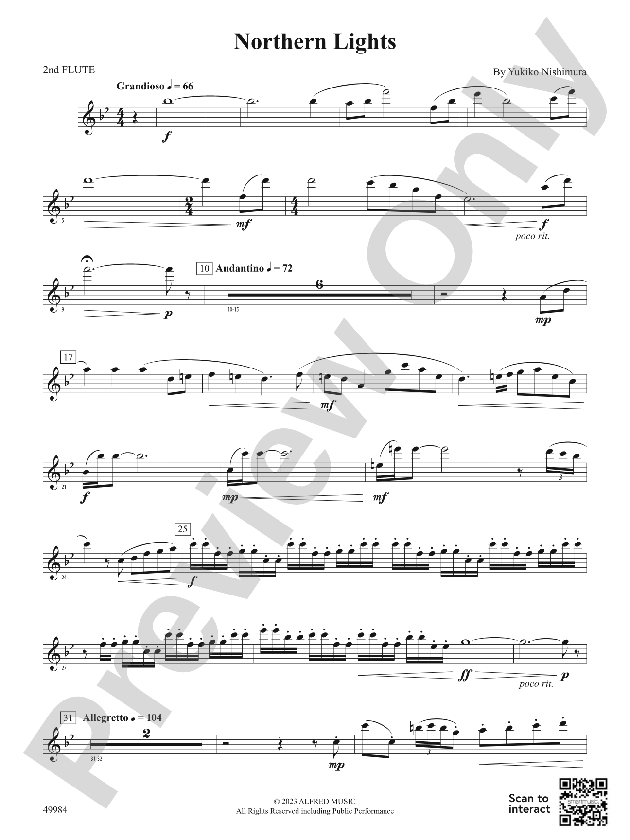 Northern Lights: 2nd Flute