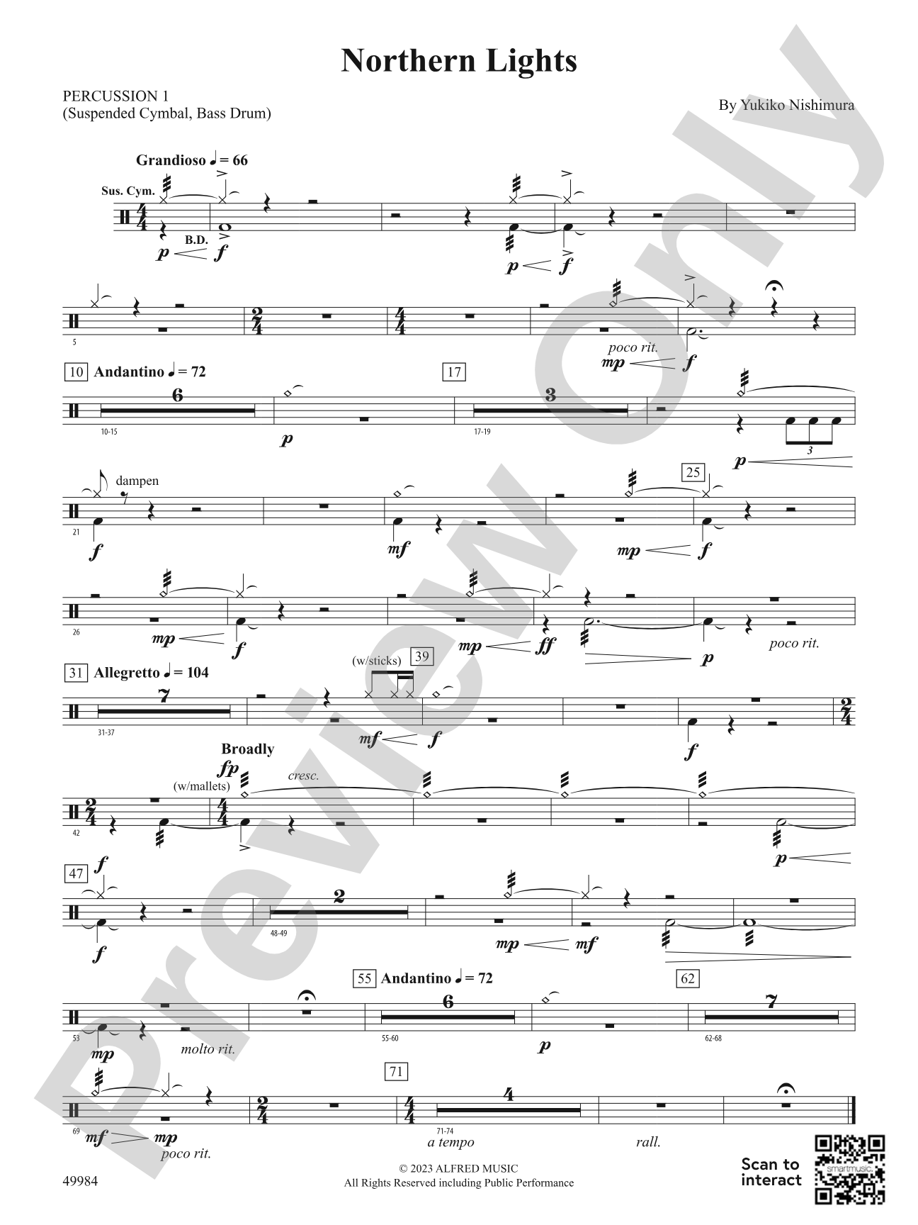 Northern Lights: 1st Percussion
