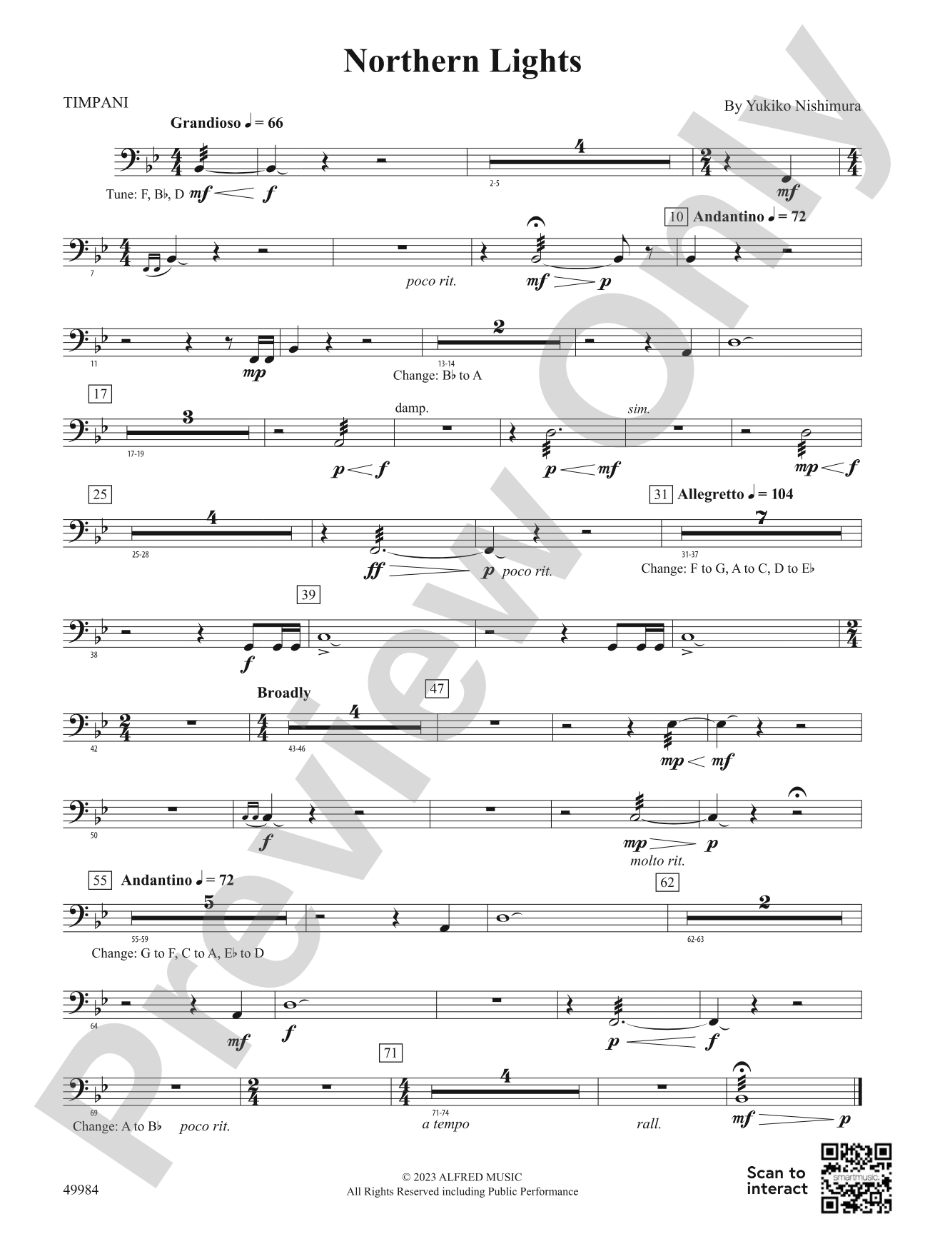 Northern Lights: Timpani