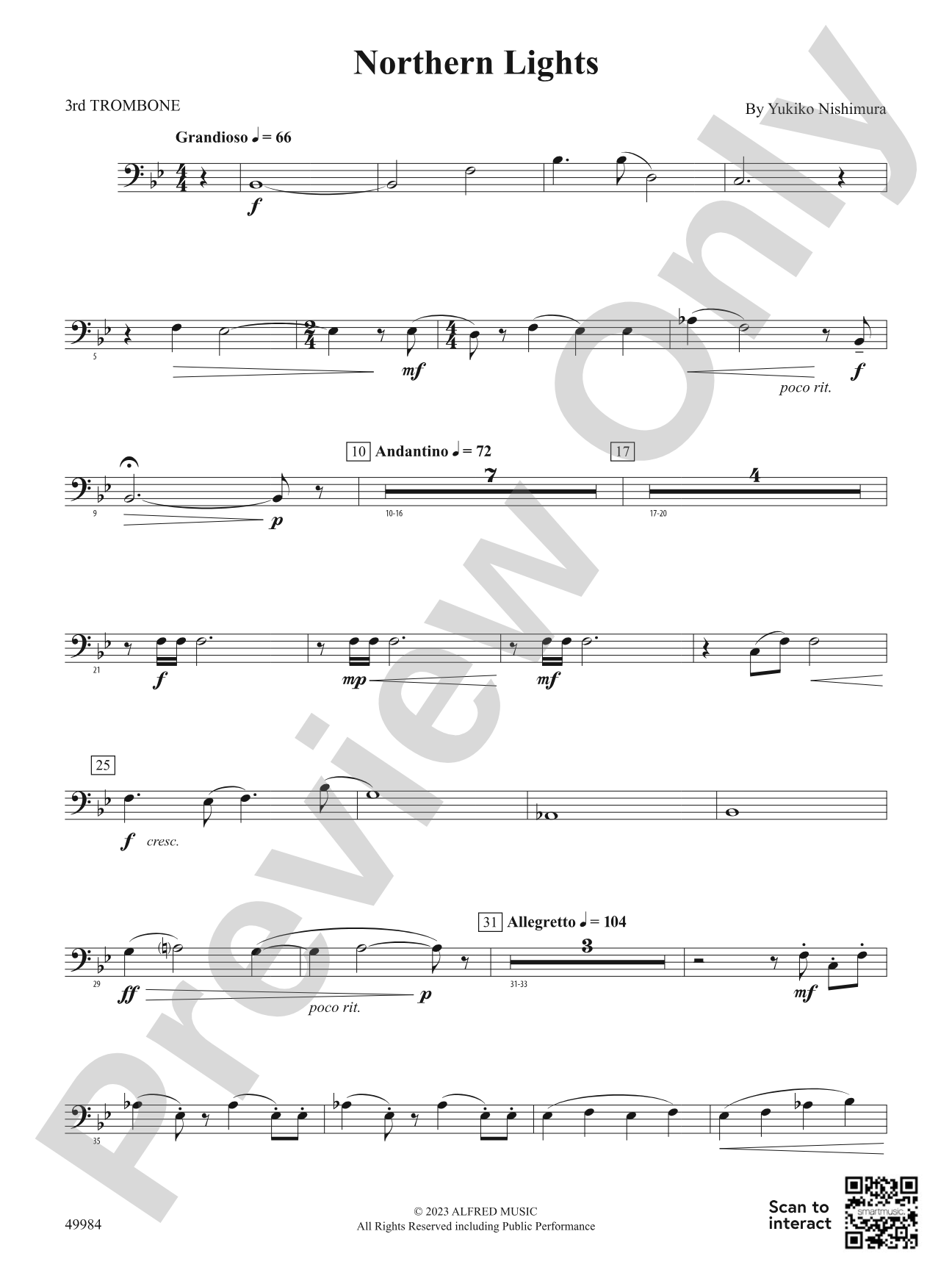 Northern Lights: 3rd Trombone