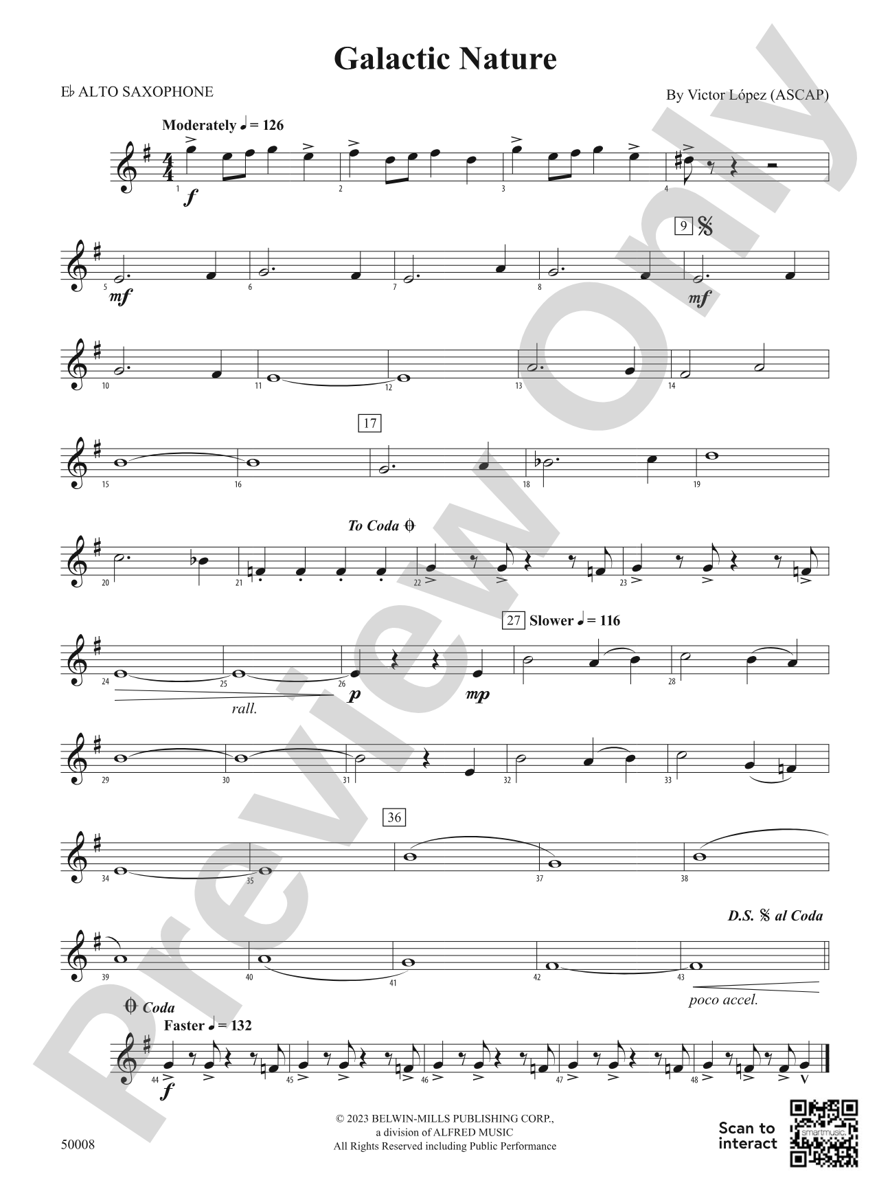 Galactic Nature: E-flat Alto Saxophone