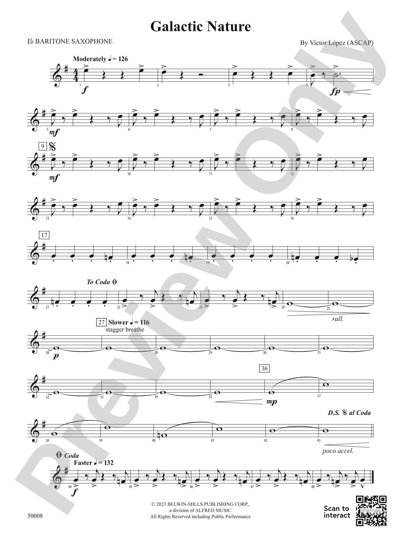Galactic Nature: E-flat Baritone Saxophone