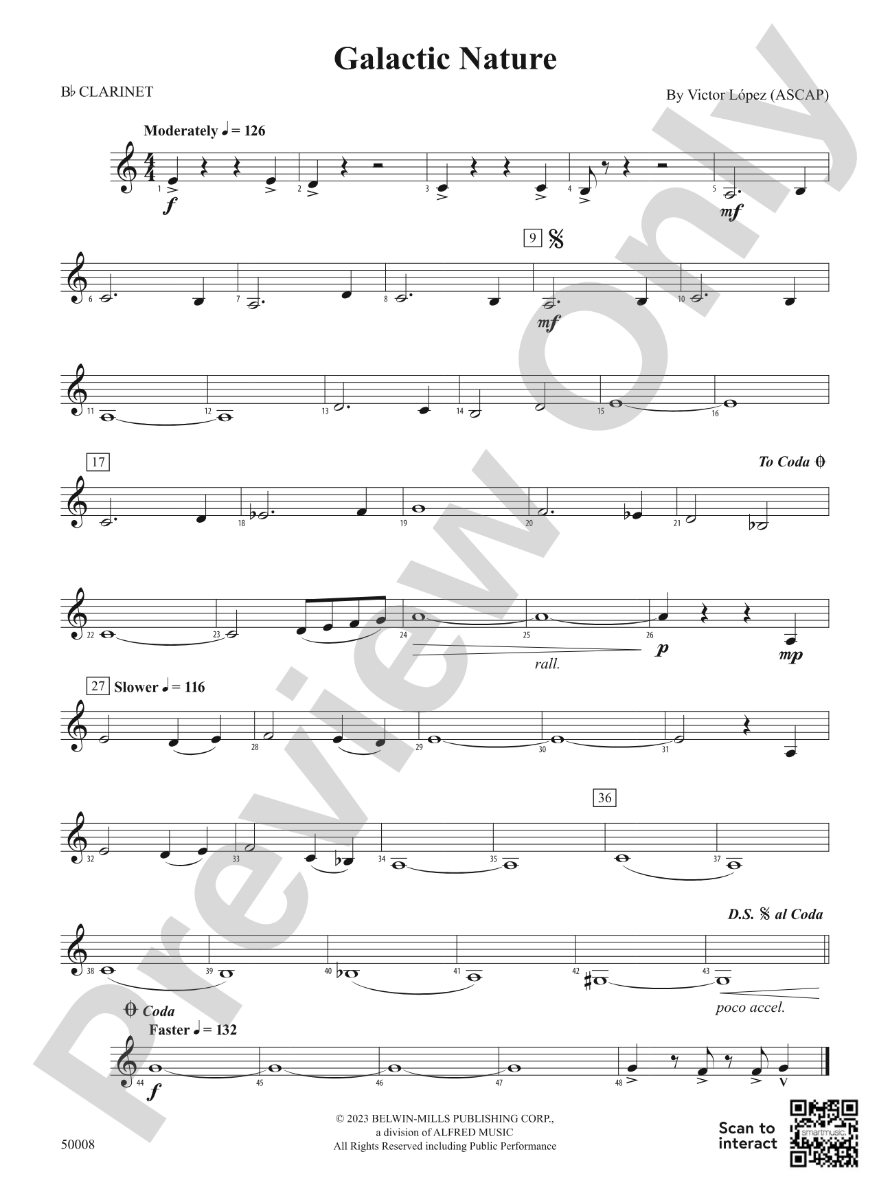 Galactic Nature: 1st B-flat Clarinet