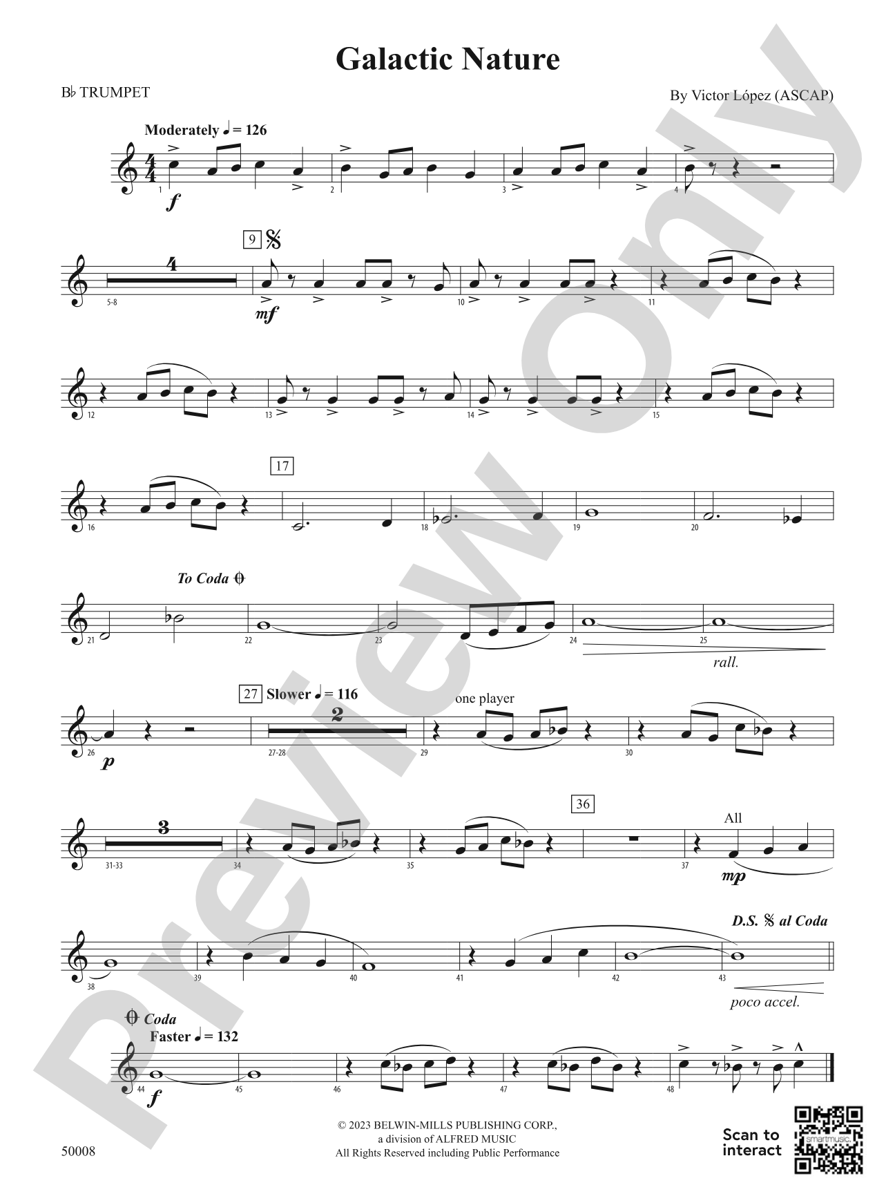 Galactic Nature: 1st B-flat Trumpet