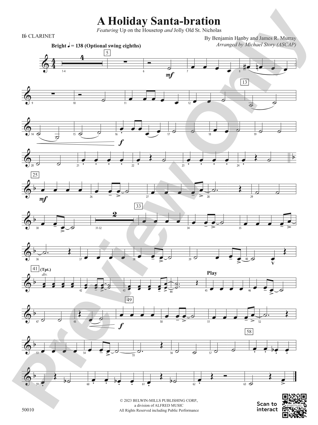 A Holiday Santa-bration: 1st B-flat Clarinet