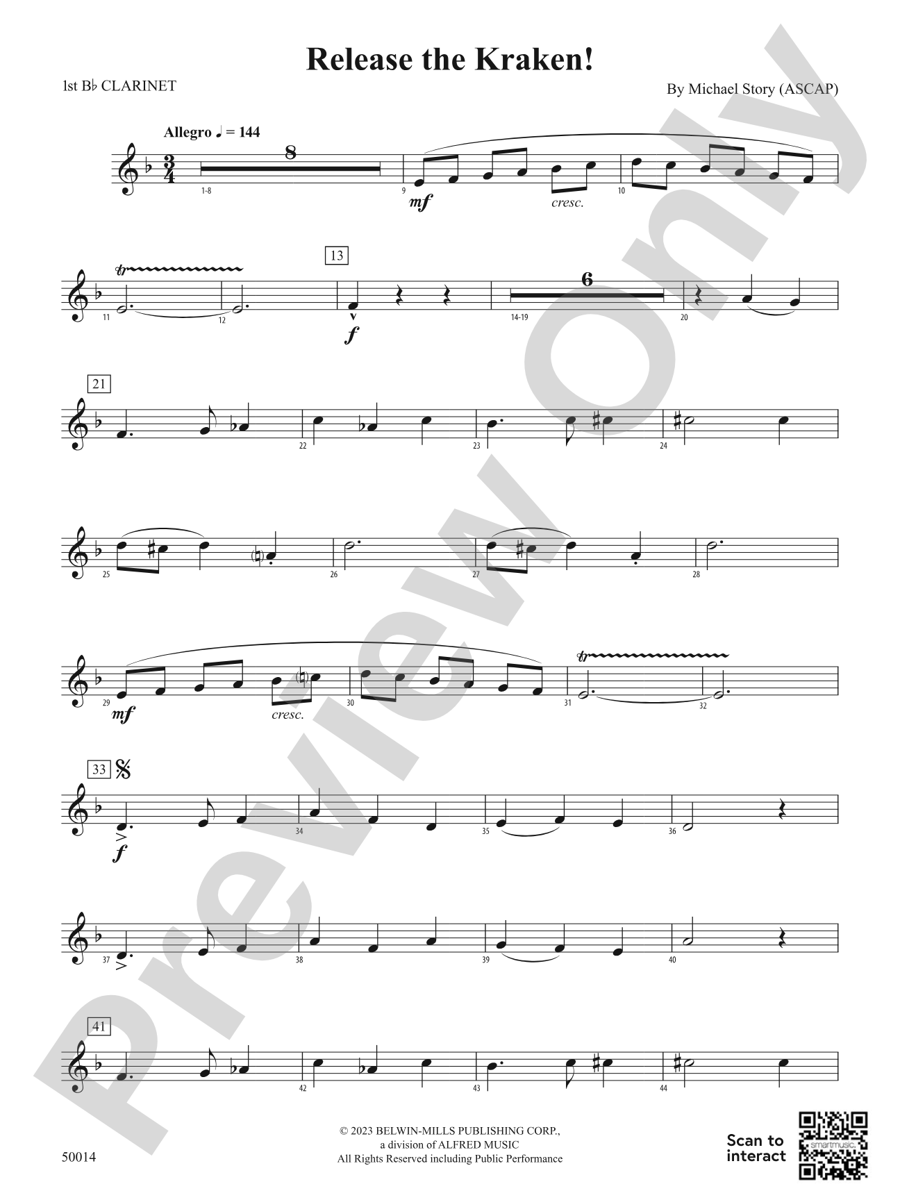 Release the Kraken!: 1st B-flat Clarinet