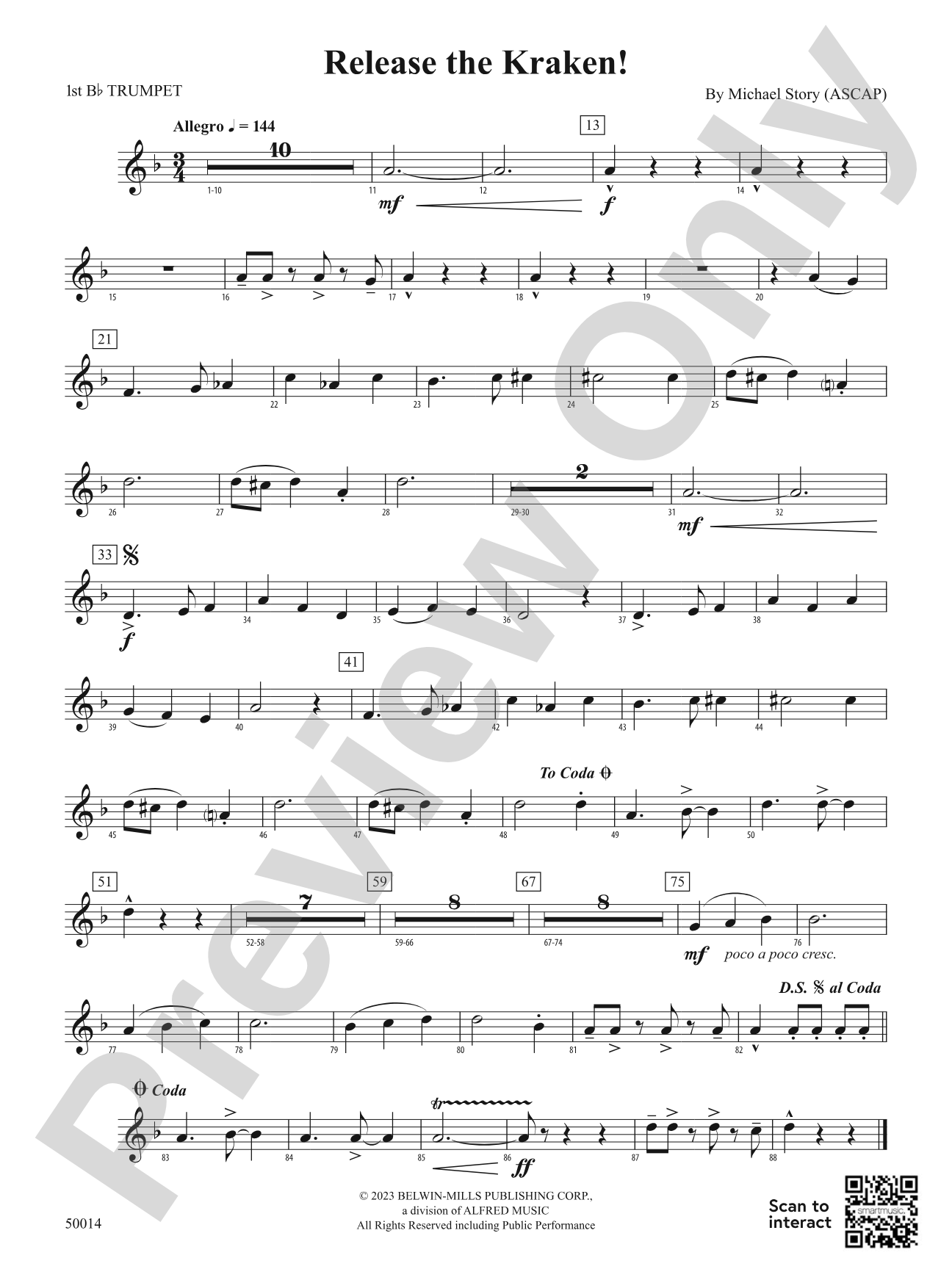 Release the Kraken!: 1st B-flat Trumpet