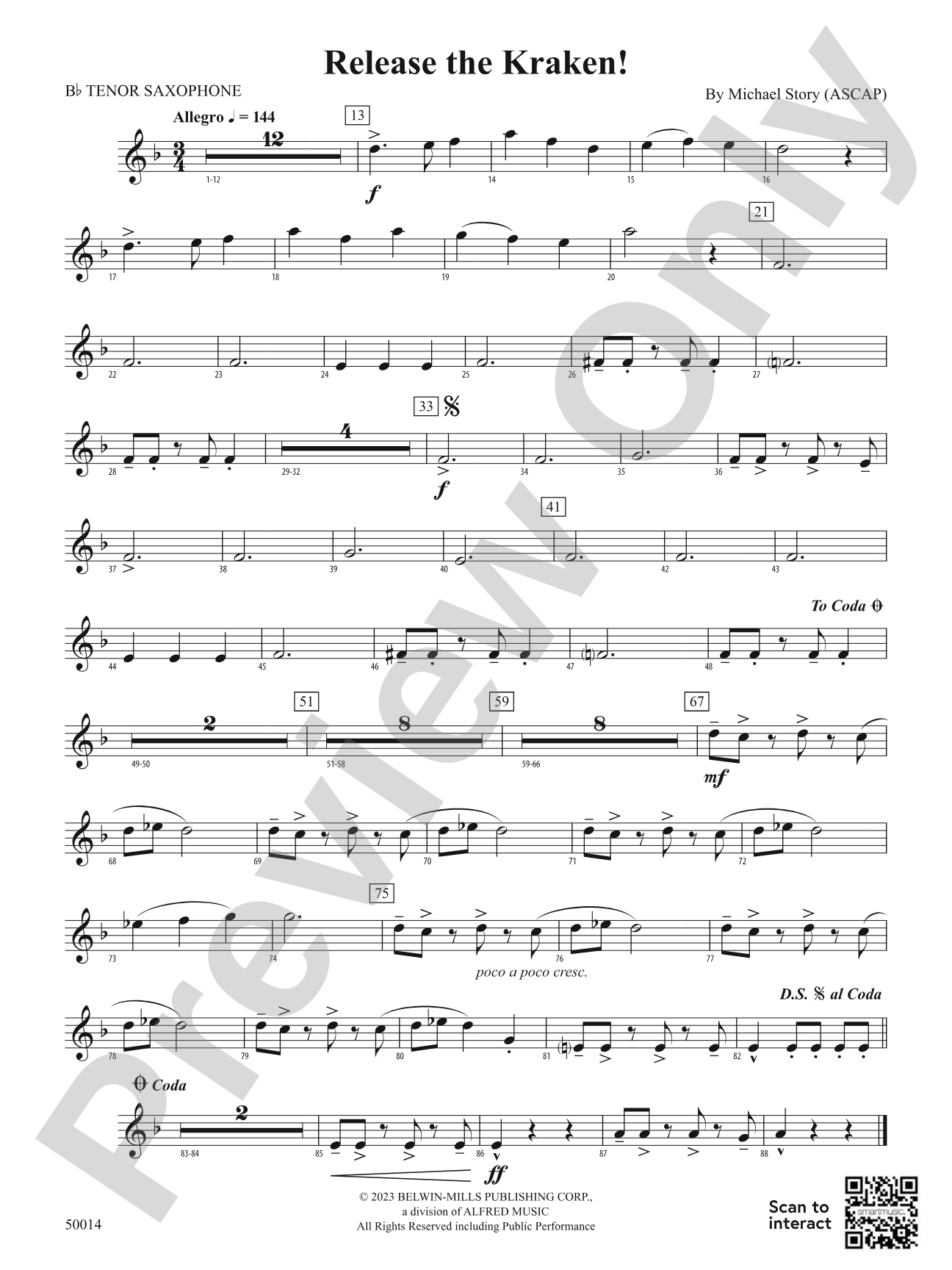 Release the Kraken!: B-flat Tenor Saxophone
