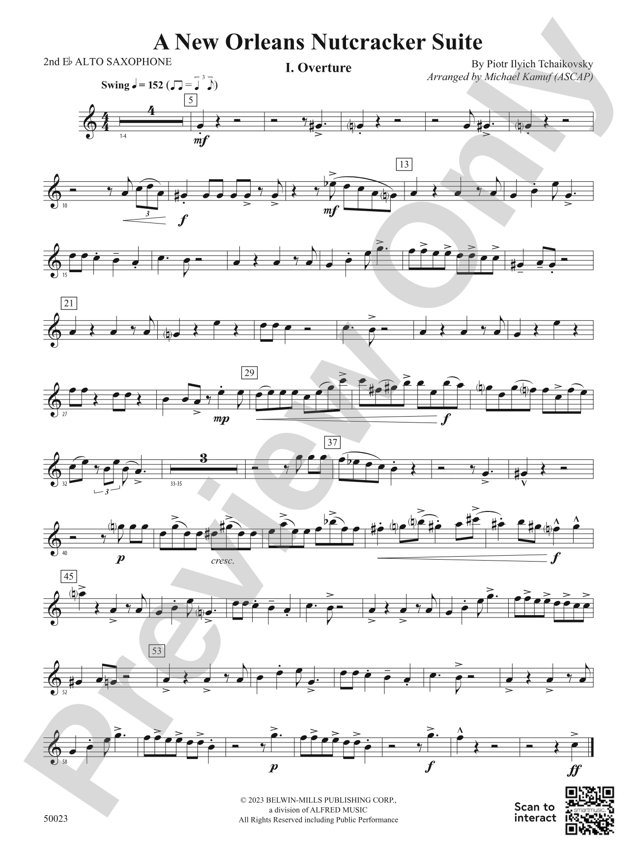 A New Orleans Nutcracker Suite: 2nd E-flat Alto Saxophone