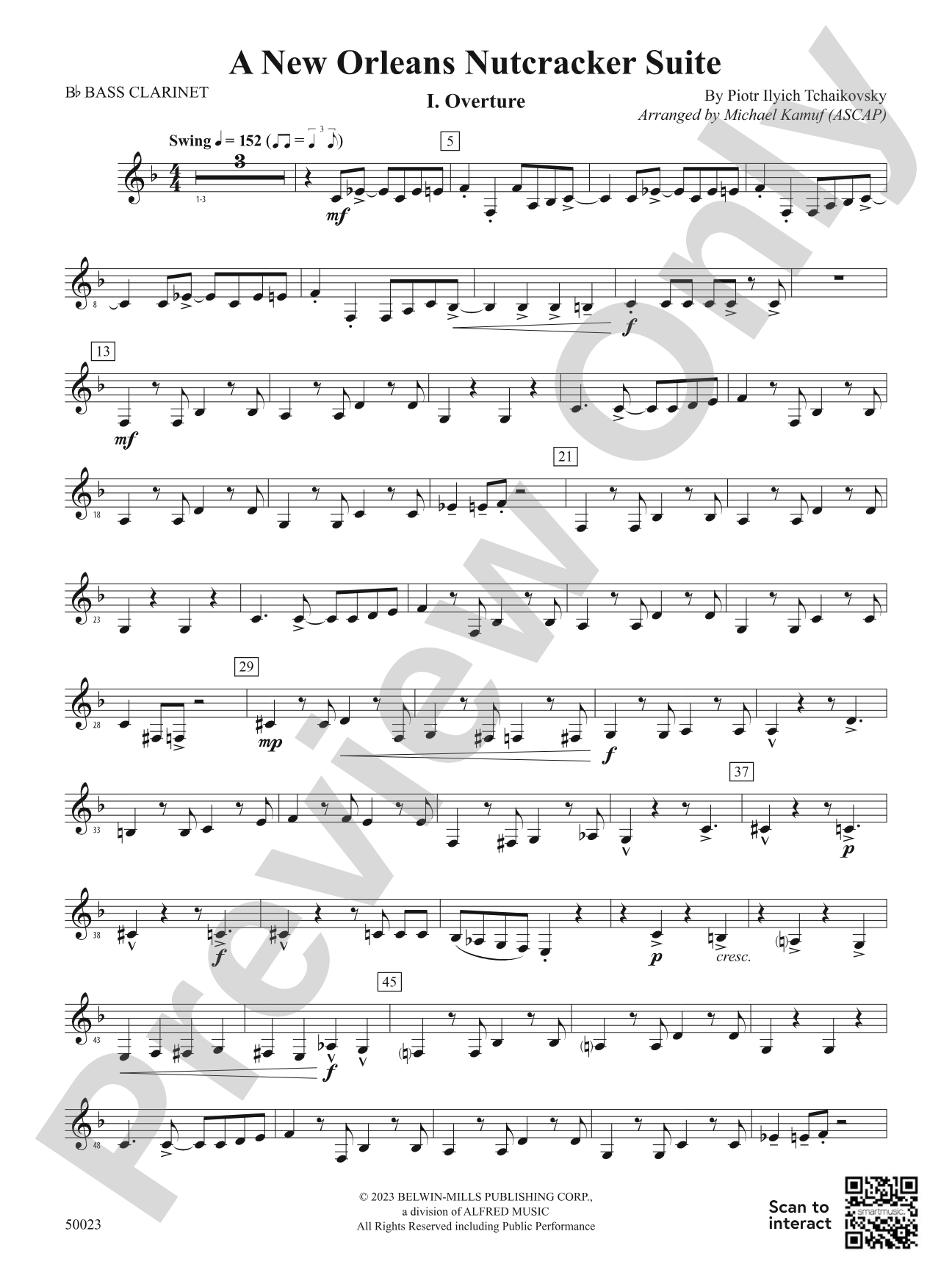 A New Orleans Nutcracker Suite: B-flat Bass Clarinet