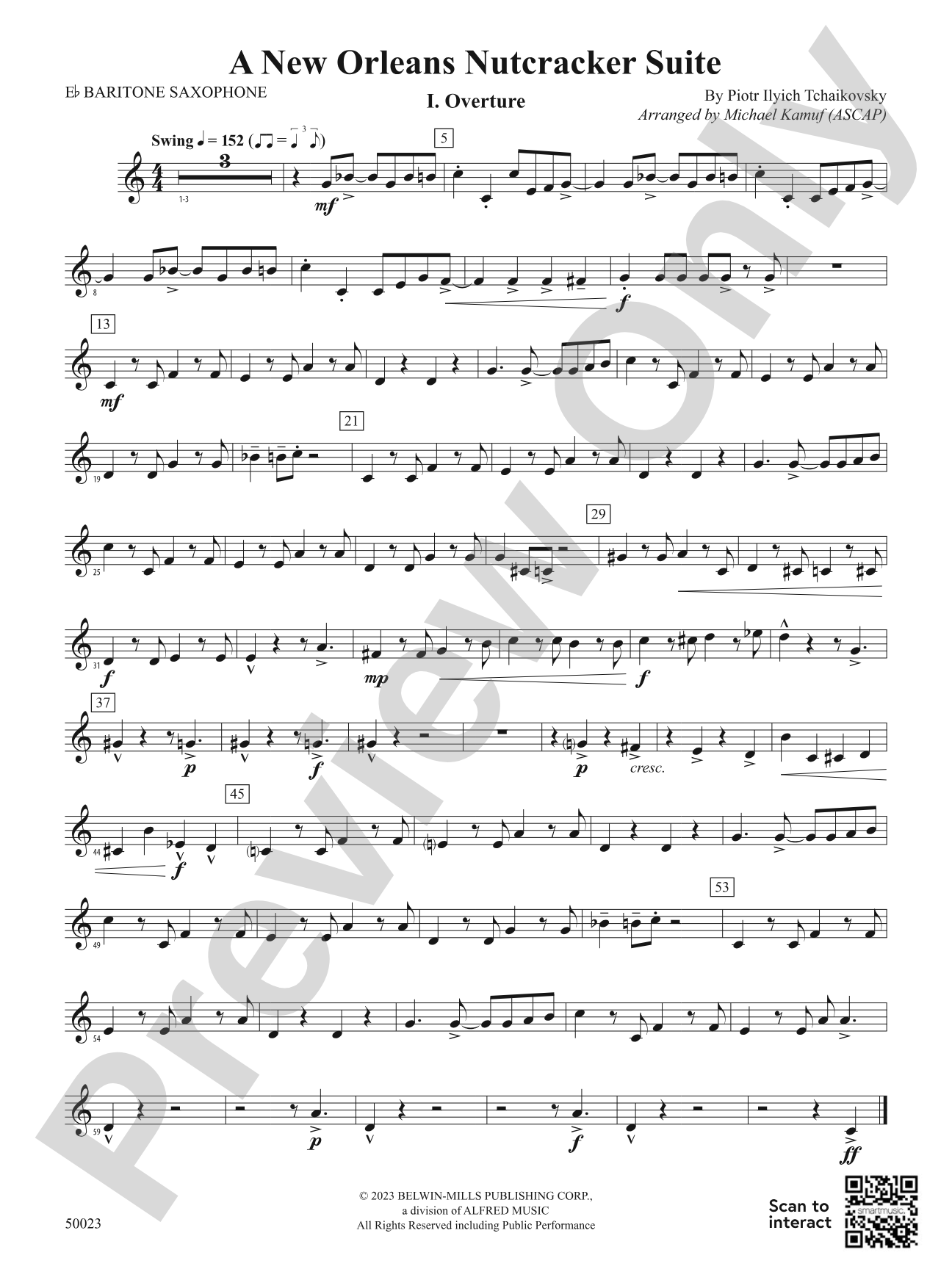 A New Orleans Nutcracker Suite: E-flat Baritone Saxophone