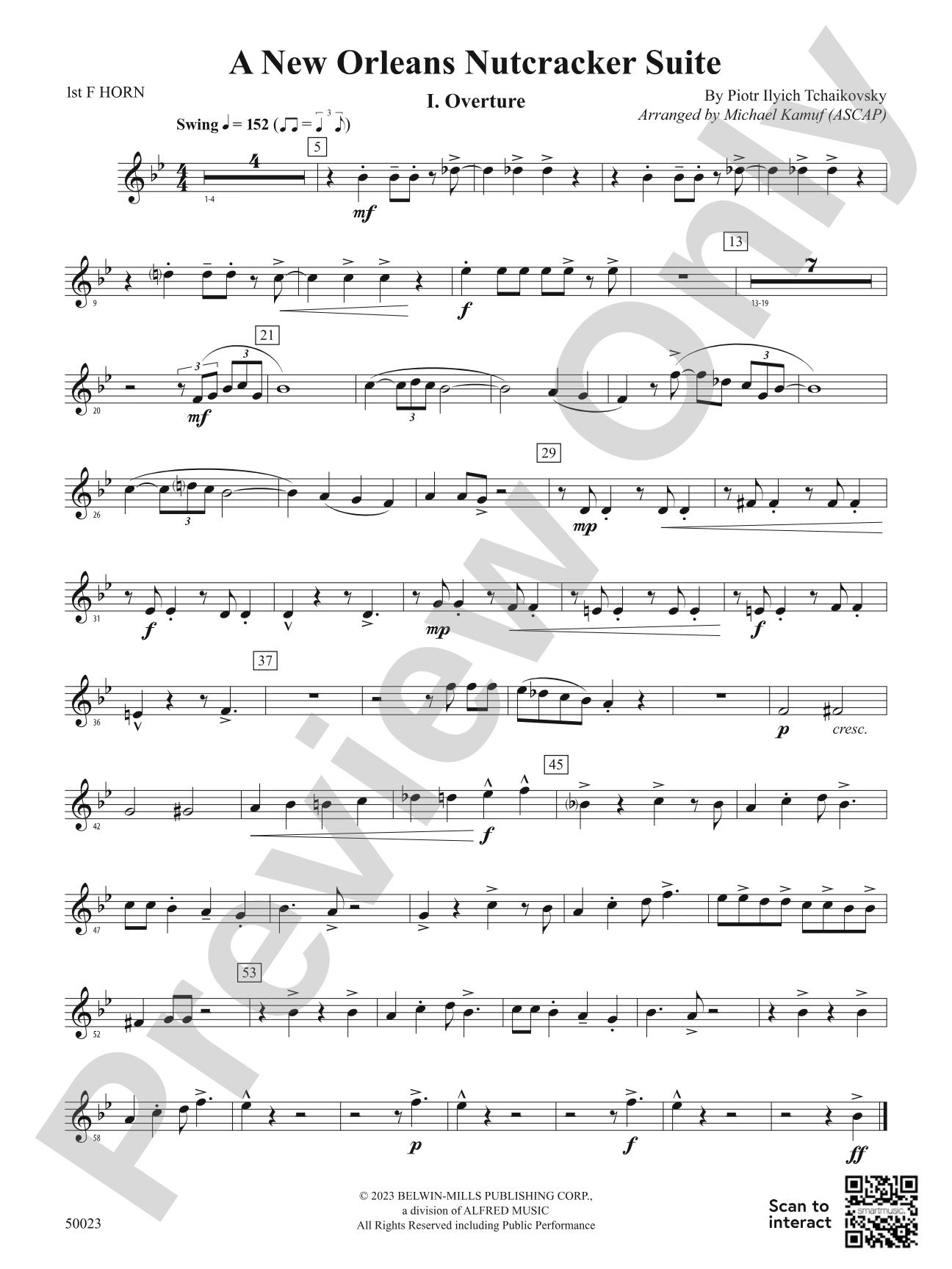 A New Orleans Nutcracker Suite: 1st F Horn