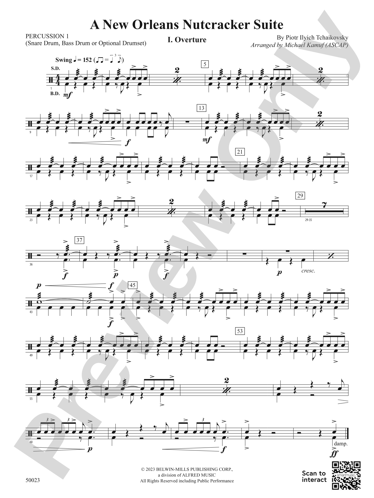 A New Orleans Nutcracker Suite: 1st Percussion