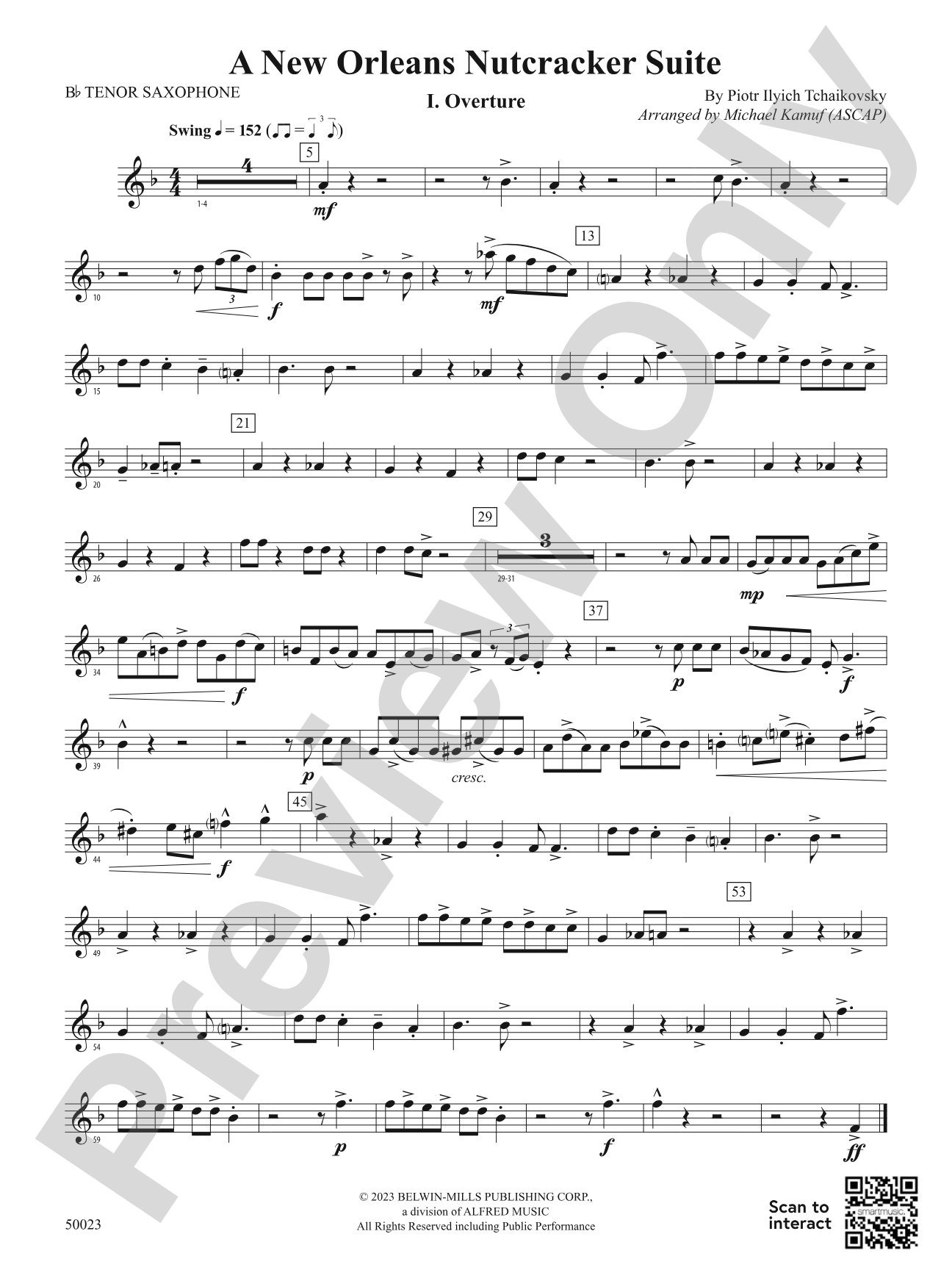 A New Orleans Nutcracker Suite: B-flat Tenor Saxophone