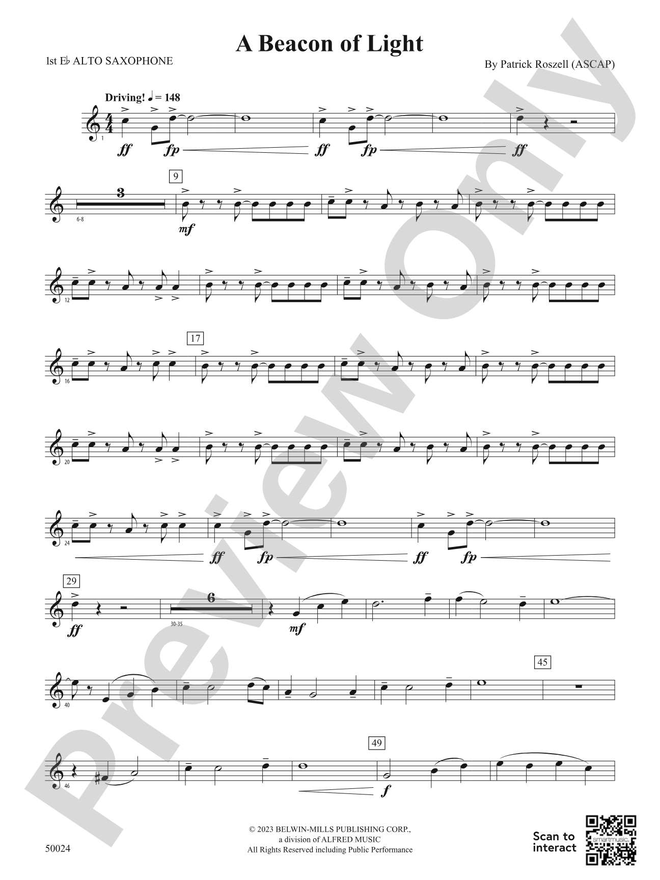 A Beacon of Light: E-flat Alto Saxophone
