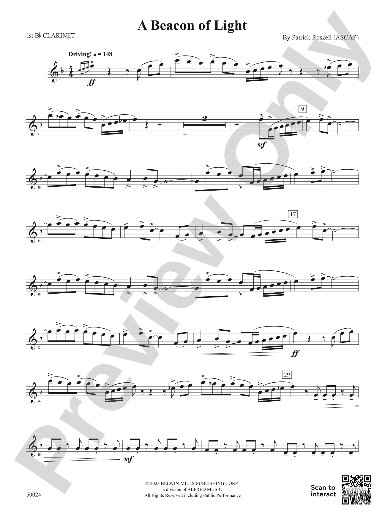 A Beacon of Light: 1st B-flat Clarinet