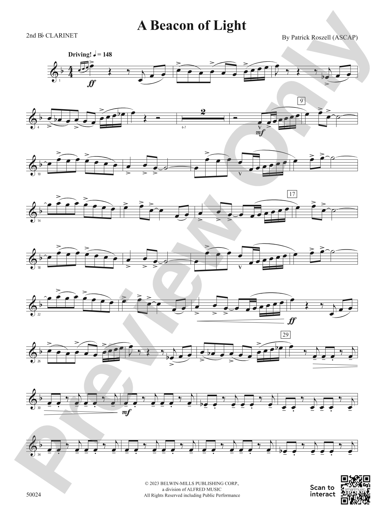 A Beacon of Light: 2nd B-flat Clarinet