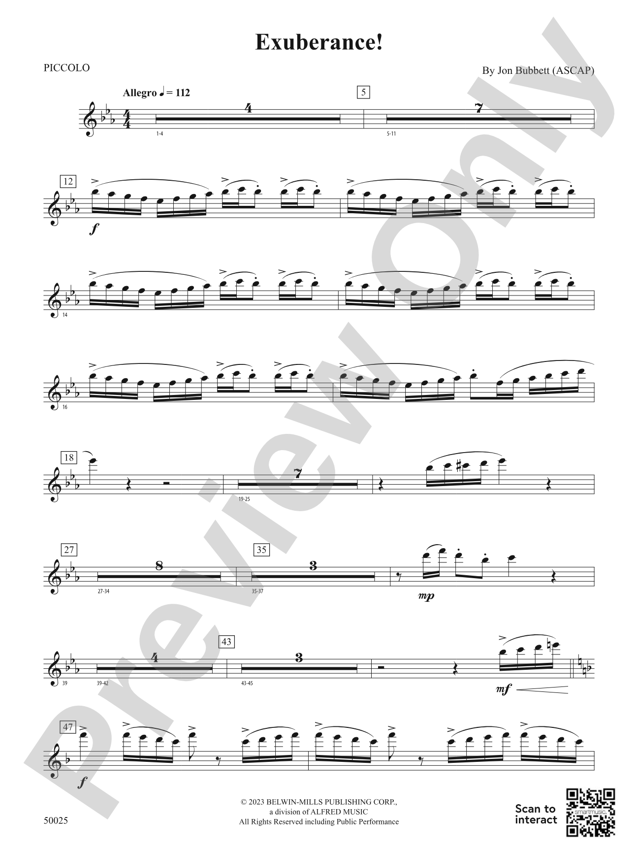 Exuberance!: Piccolo