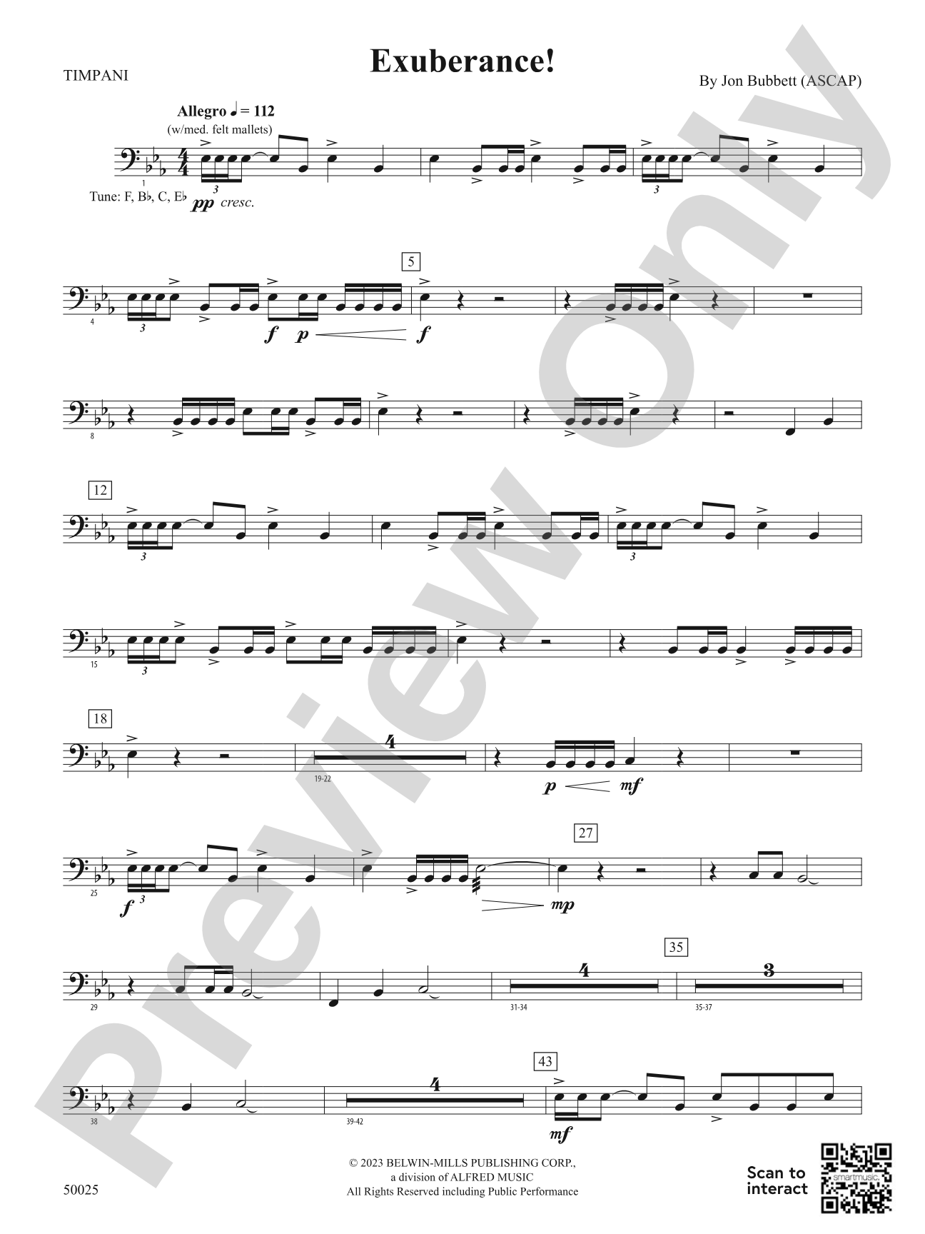 Exuberance!: Timpani