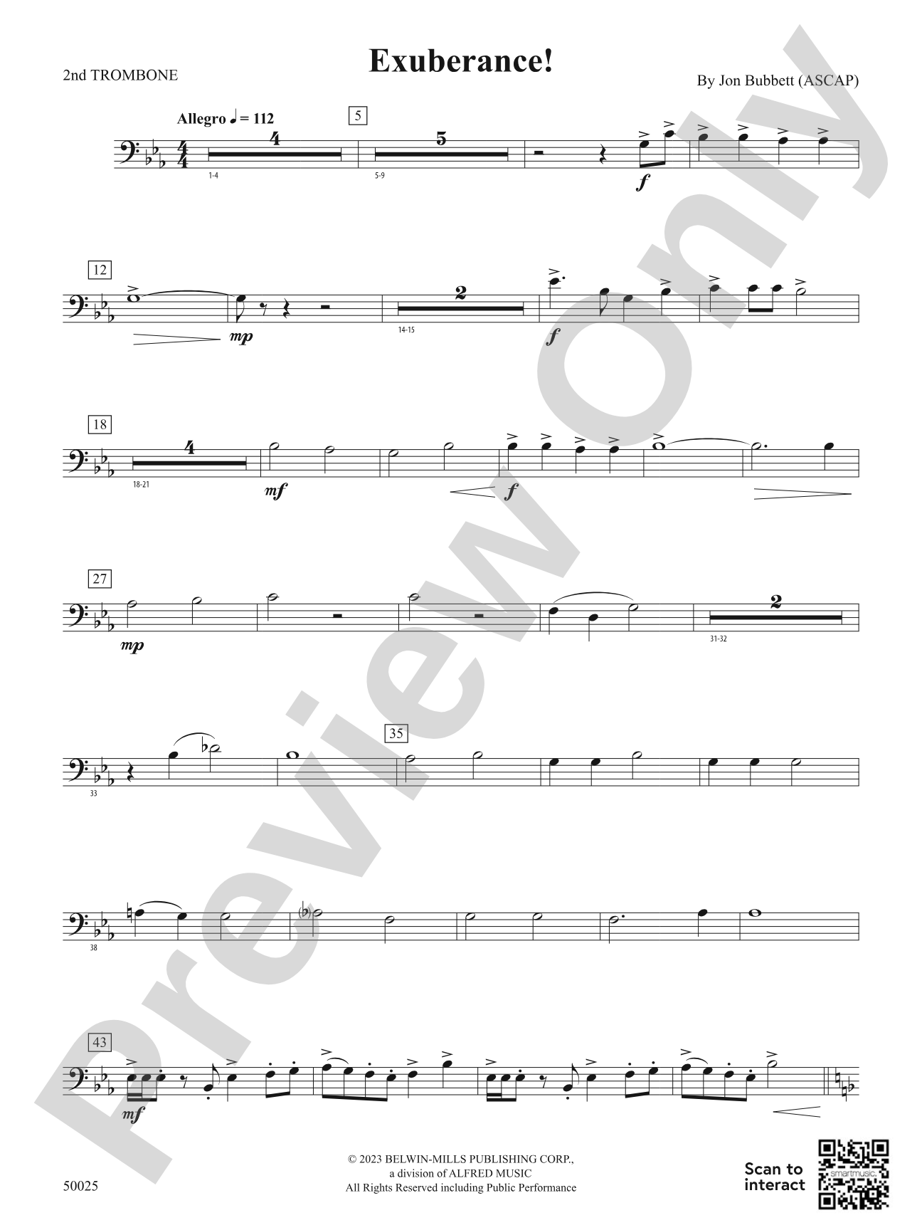 Exuberance!: 2nd Trombone