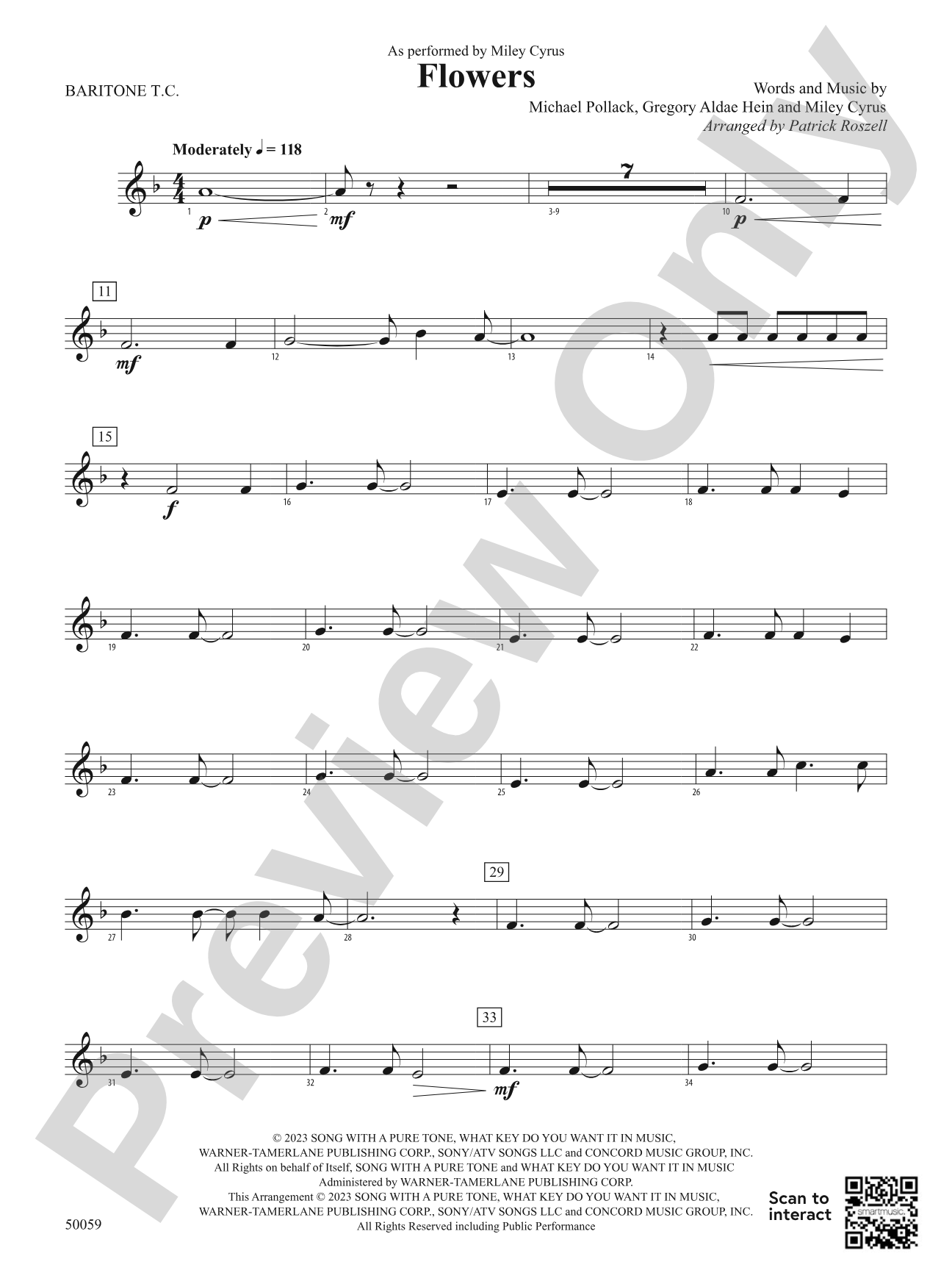 Flowers: Baritone T.C.