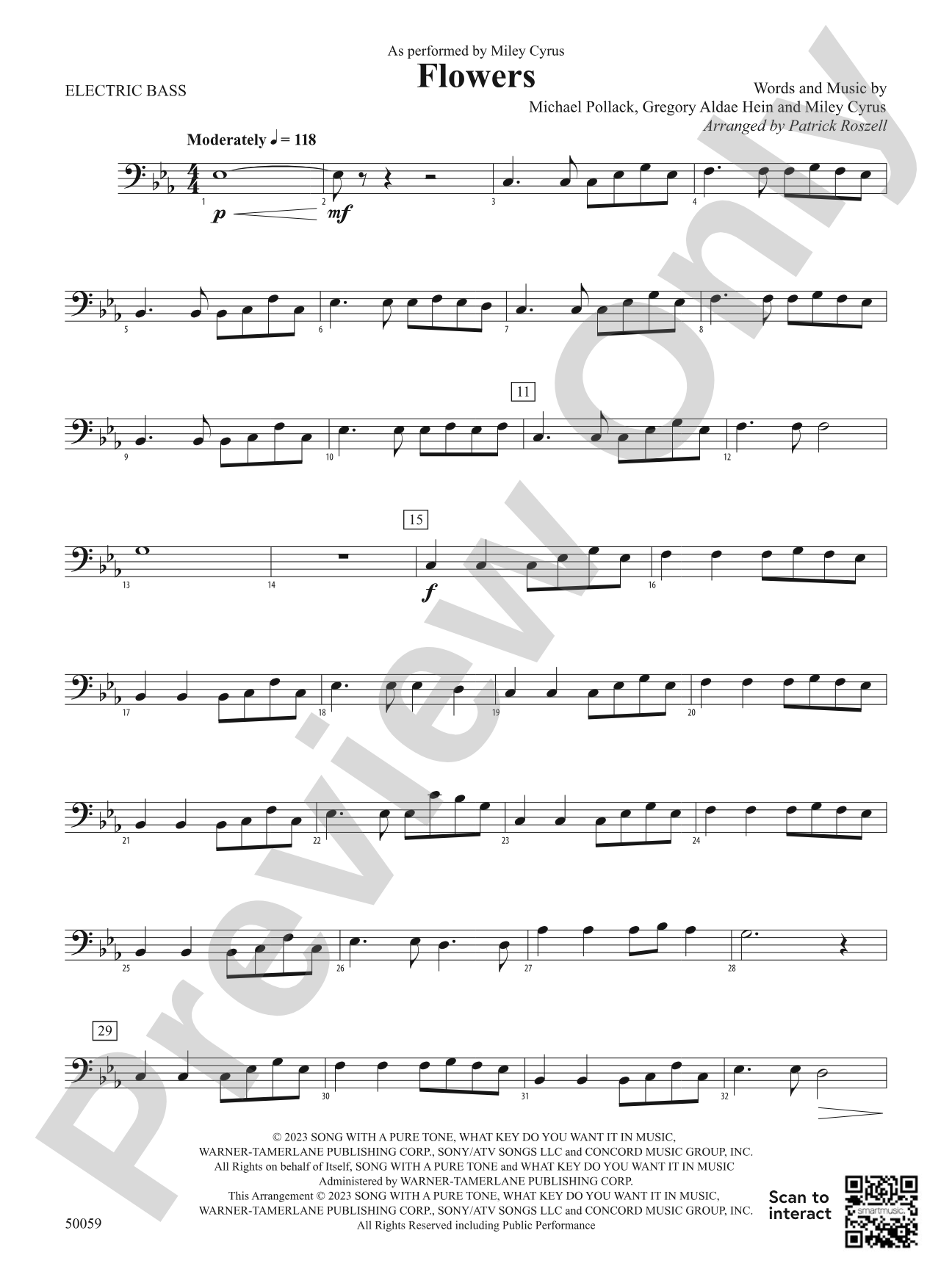 Flowers: Electric Bass