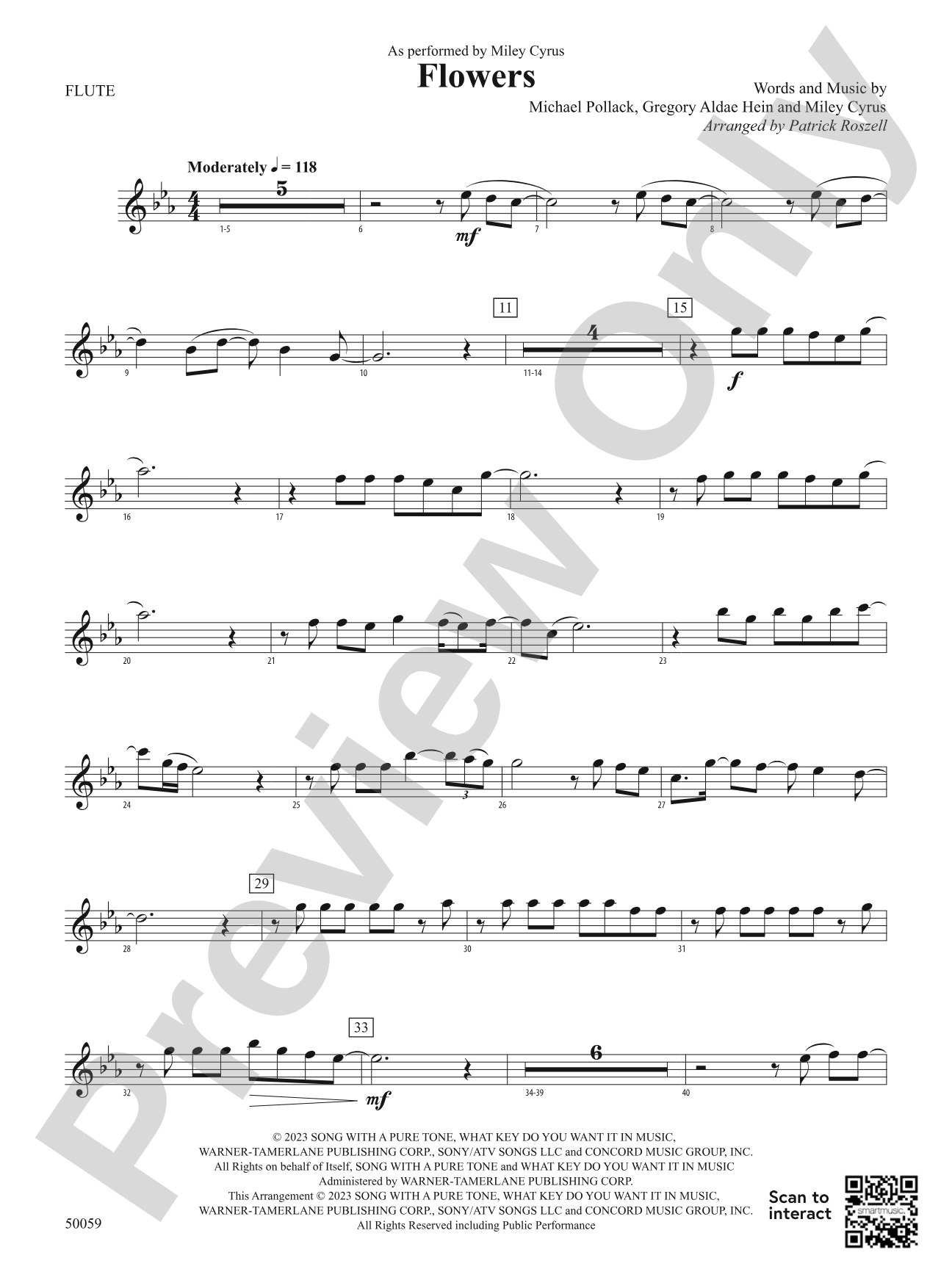 Flowers: Flute