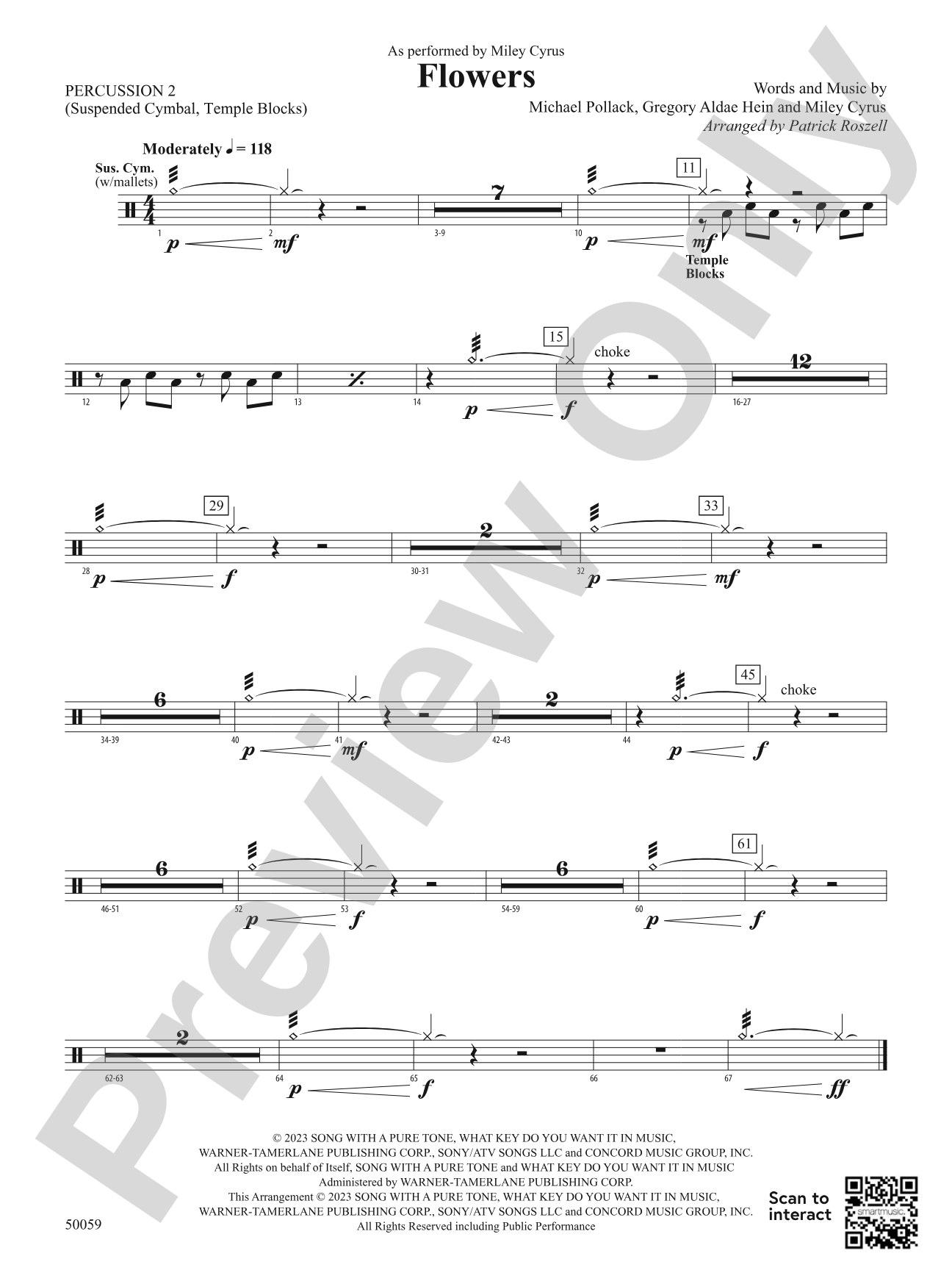 Flowers: 2nd Percussion