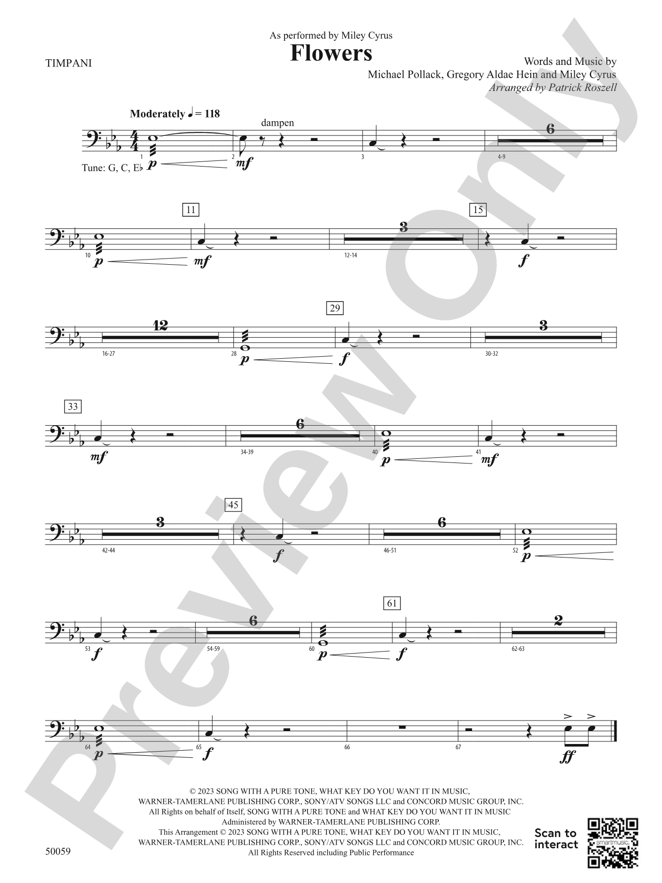 Flowers: Timpani