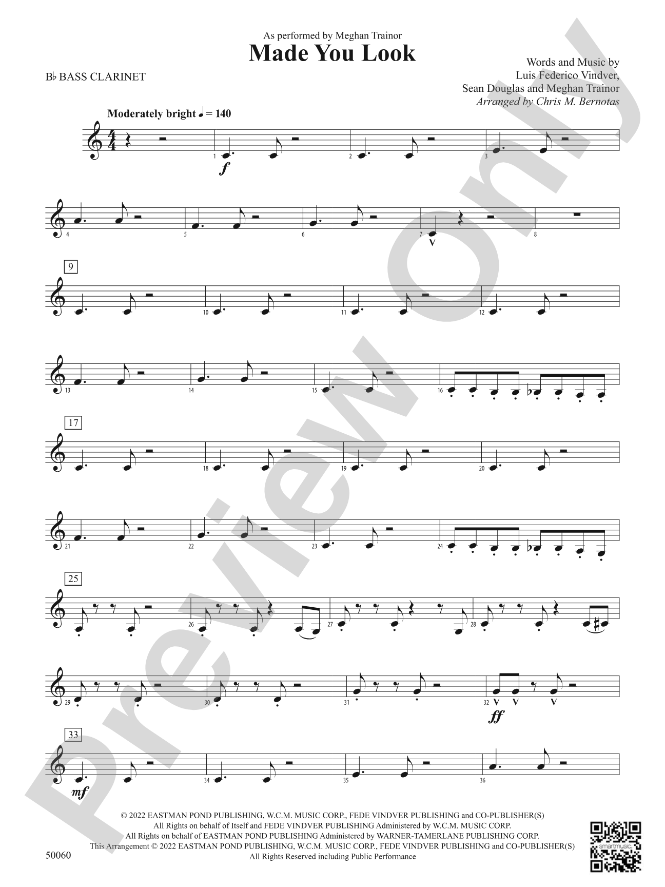 Made You Look: B-flat Bass Clarinet