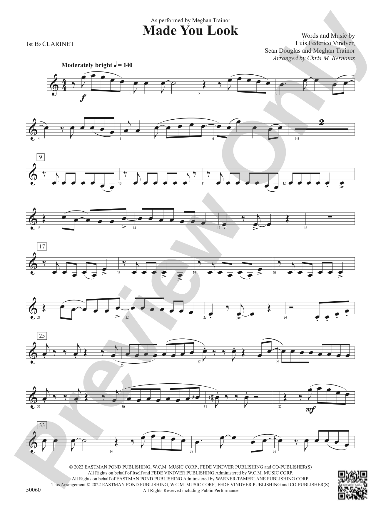Made You Look: 1st B-flat Clarinet