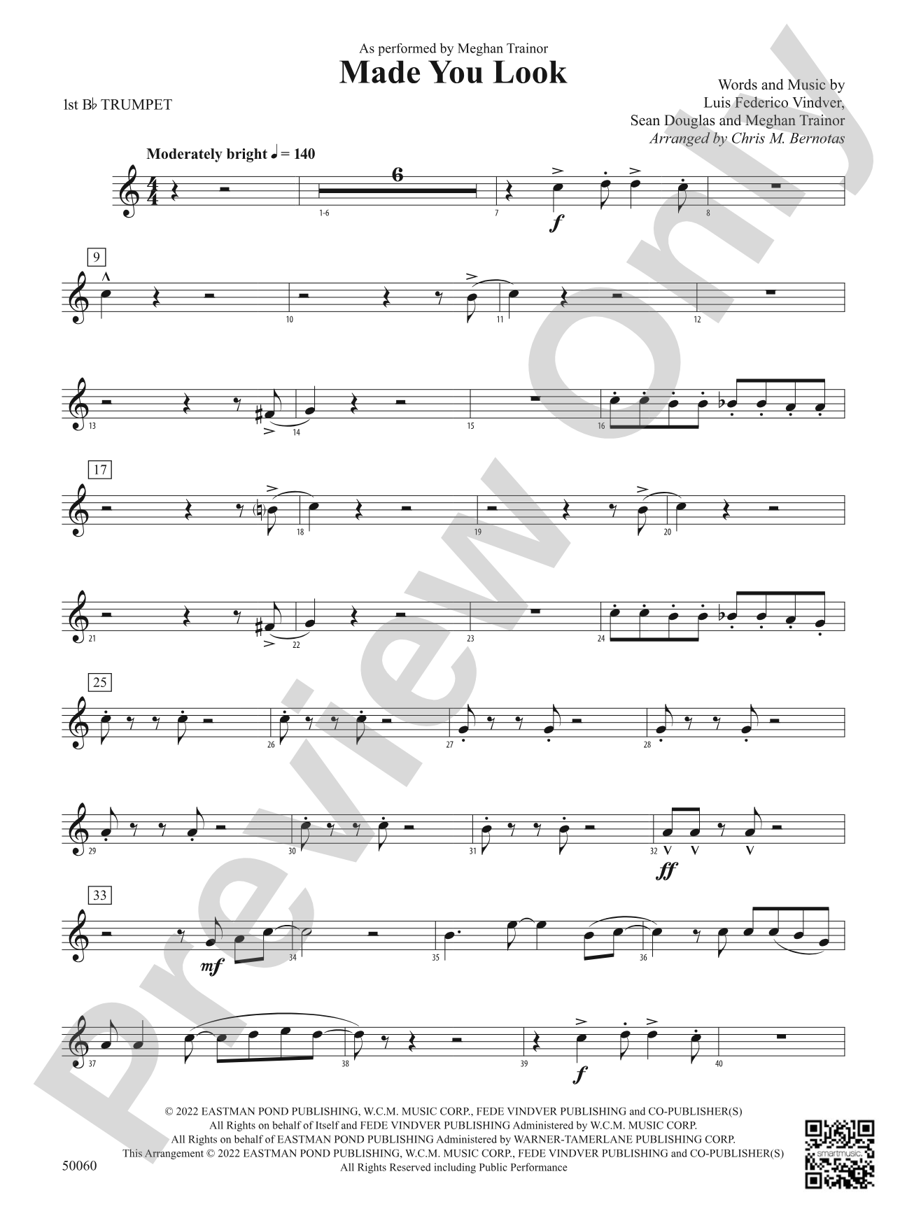 Made You Look: 1st B-flat Trumpet
