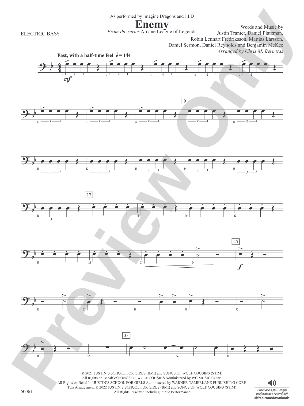 Enemy: Electric Bass