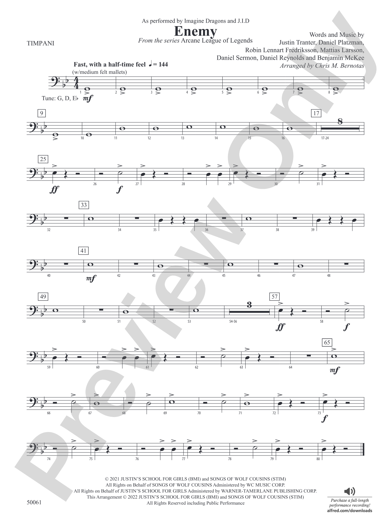 Enemy: Timpani