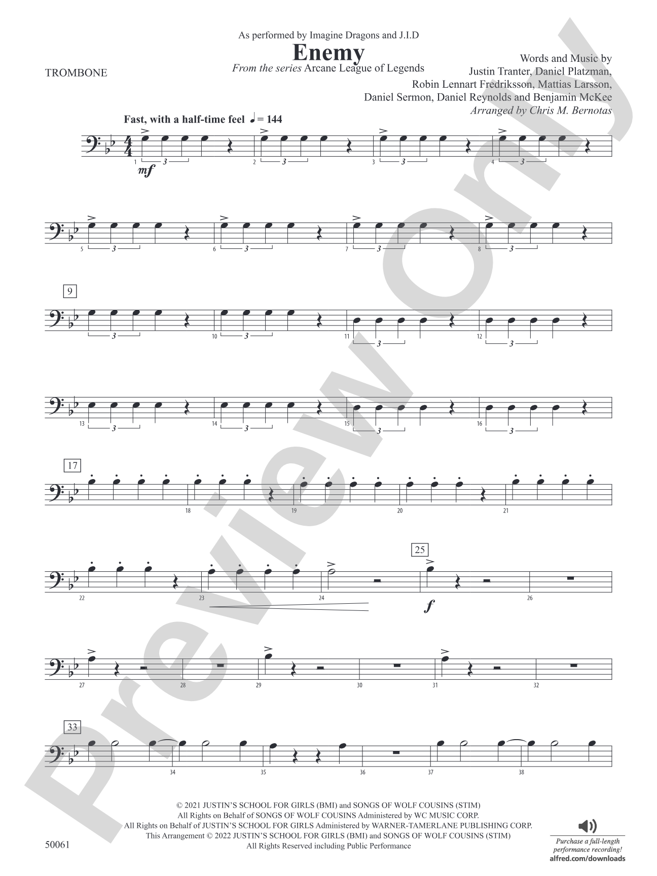Enemy: 1st Trombone