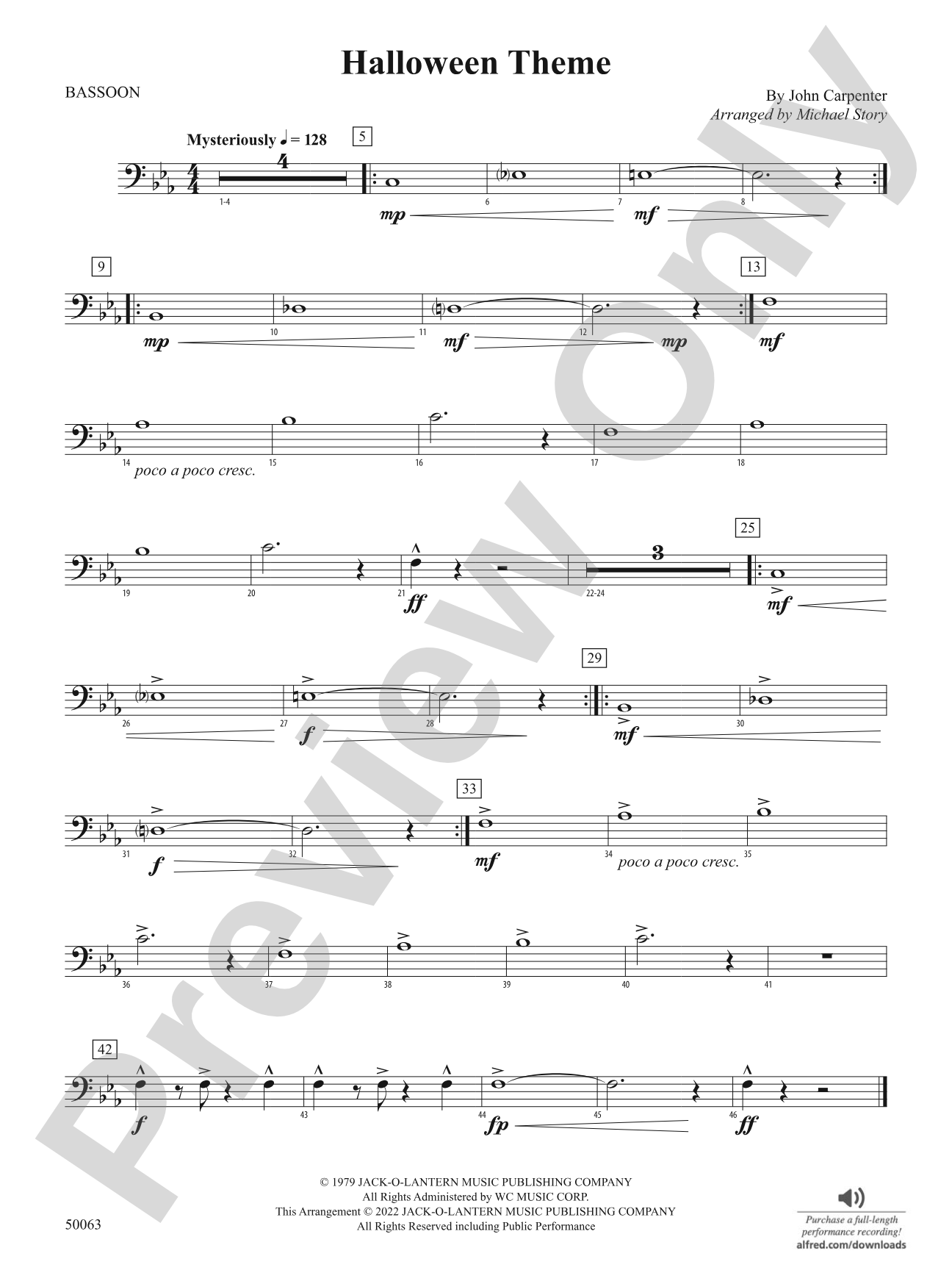 Halloween Theme: Bassoon