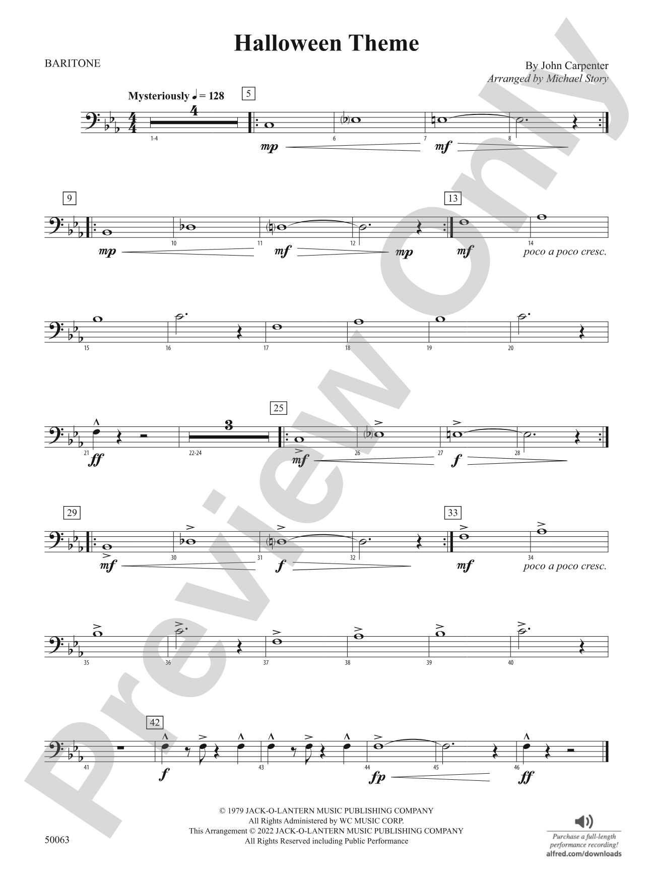 Halloween Theme: Baritone B.C.