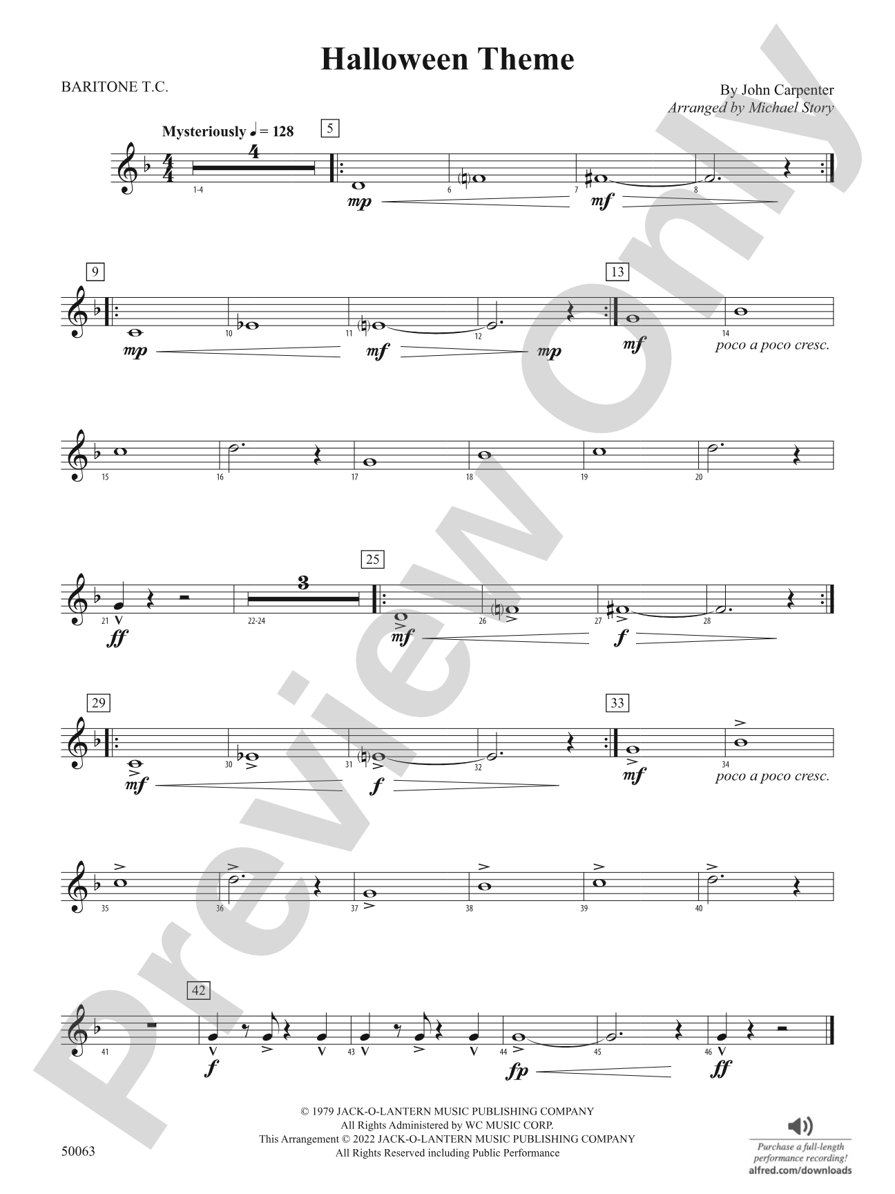Halloween Theme: Baritone T.C.