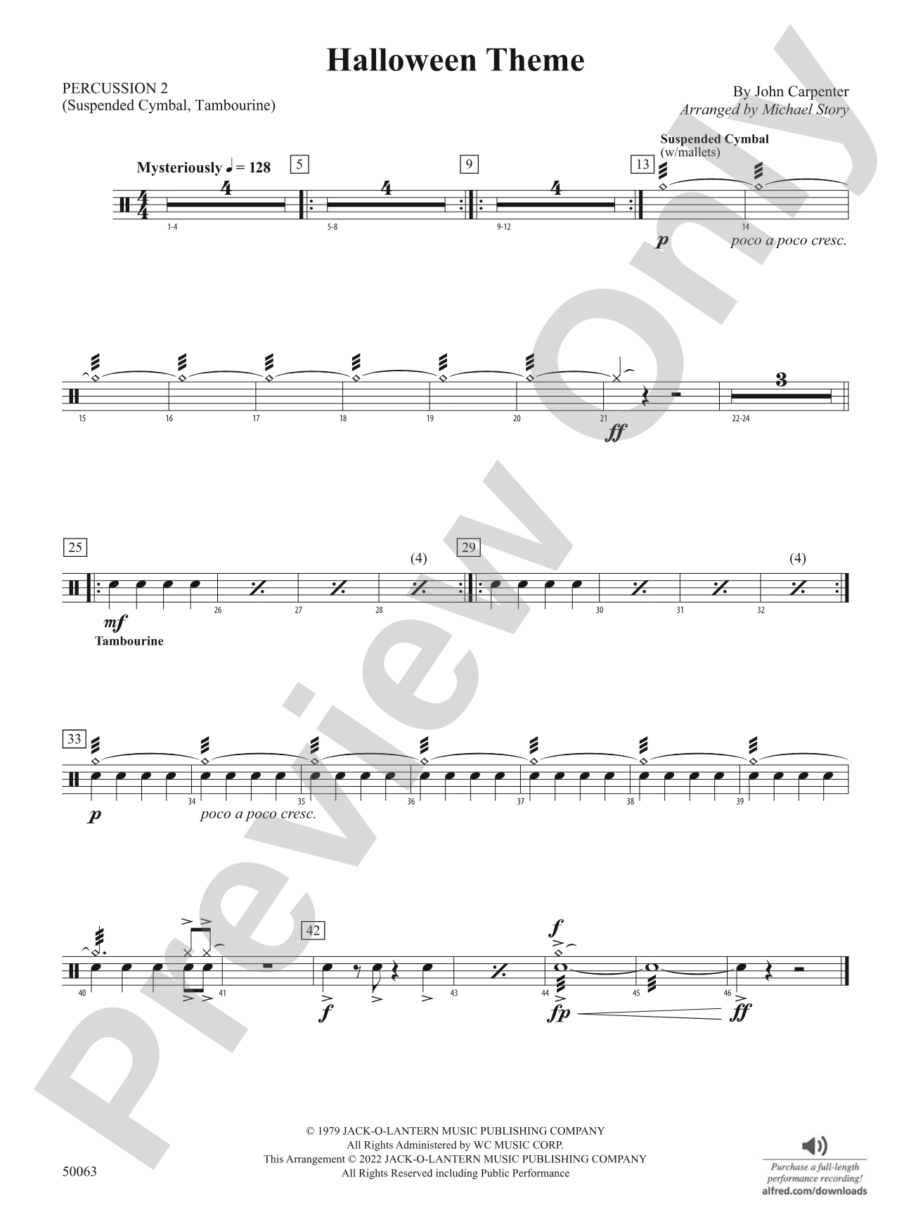 Halloween Theme: 2nd Percussion