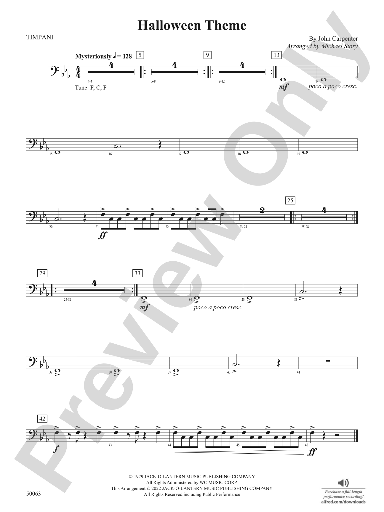 Halloween Theme: Timpani
