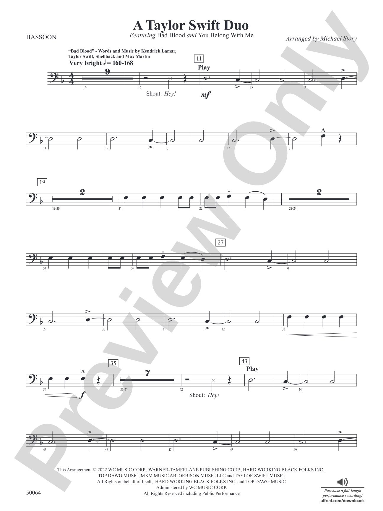 A Taylor Swift Duo: Bassoon