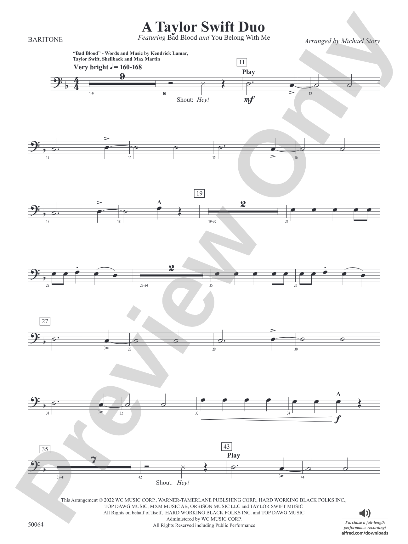 A Taylor Swift Duo: Baritone B.C.
