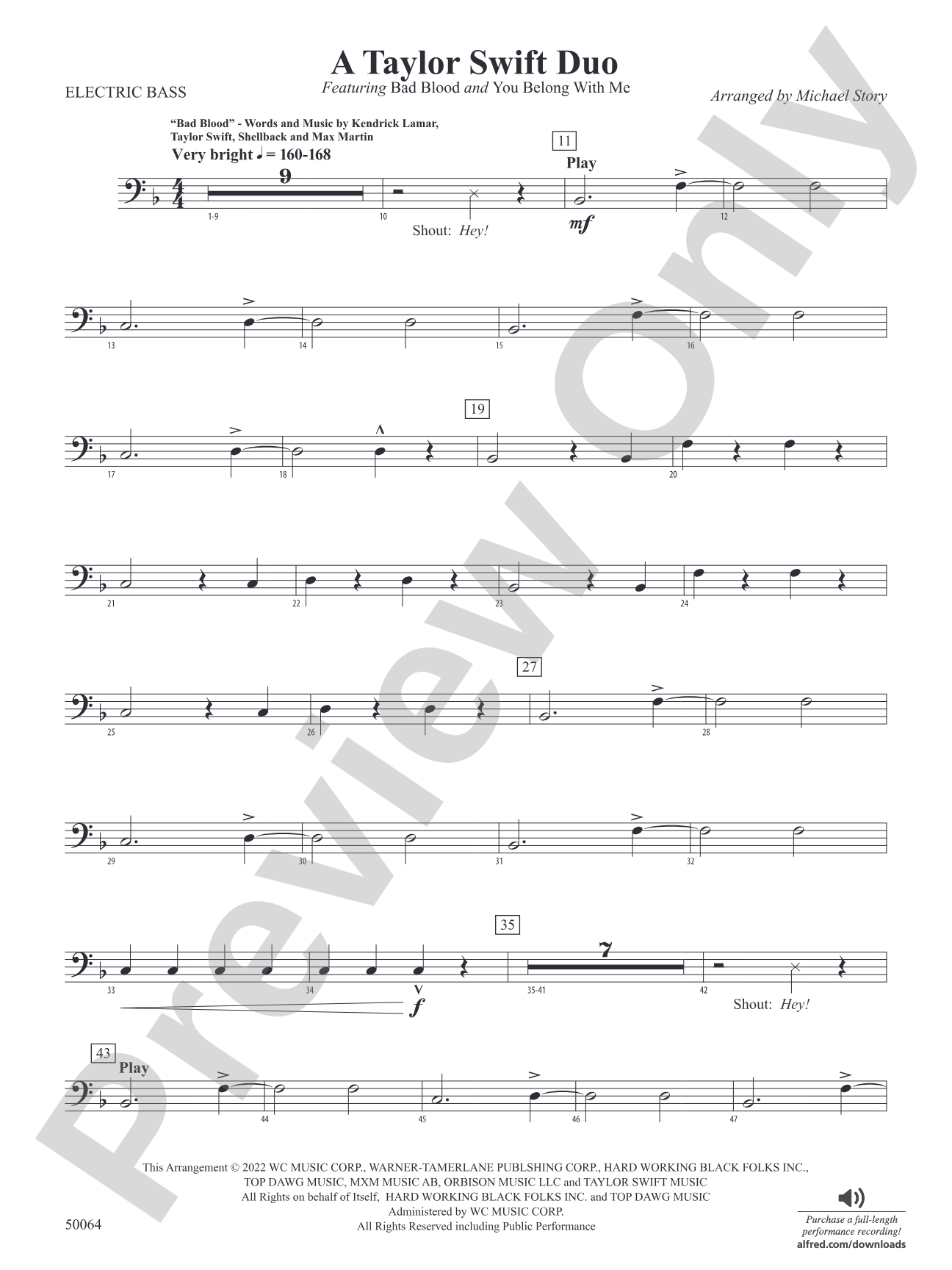 A Taylor Swift Duo: Electric Bass