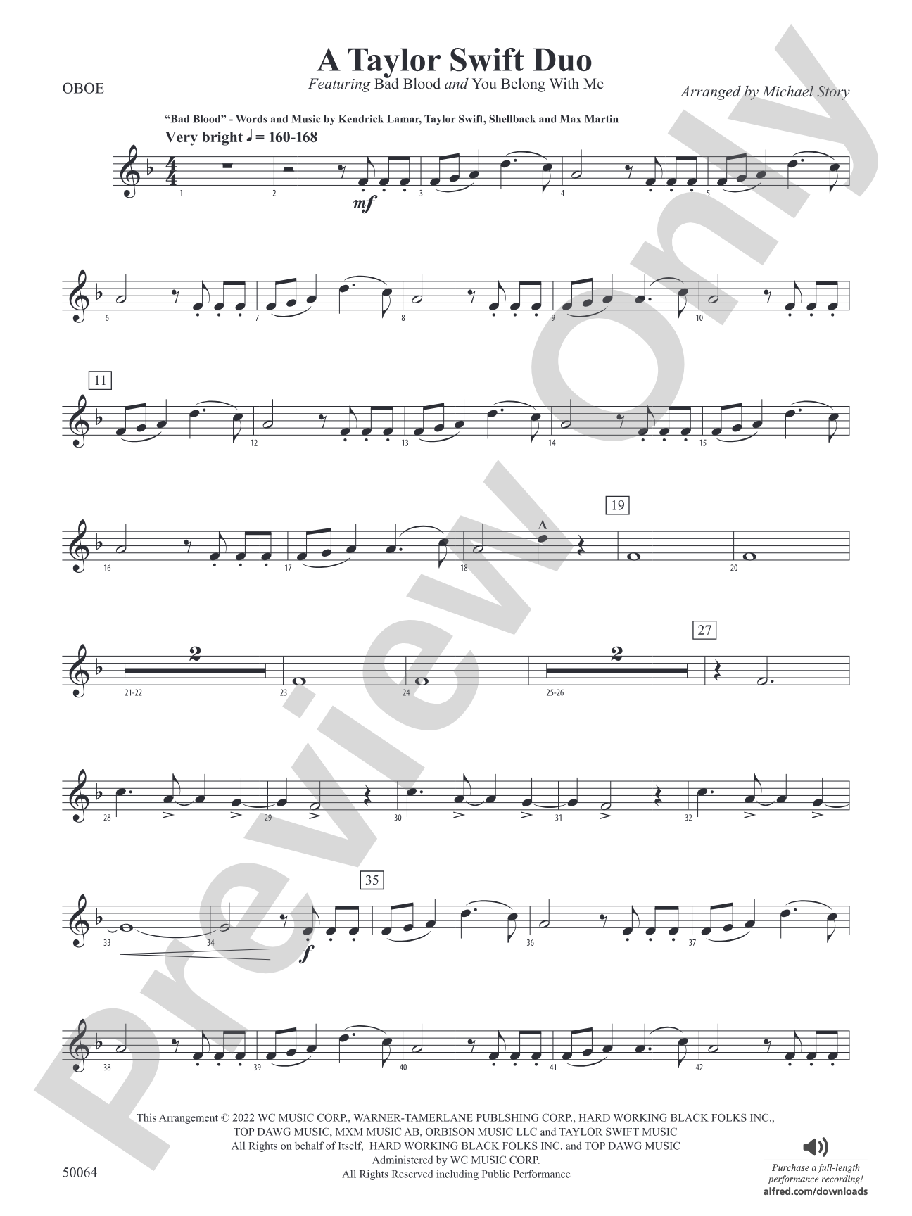 A Taylor Swift Duo: Oboe